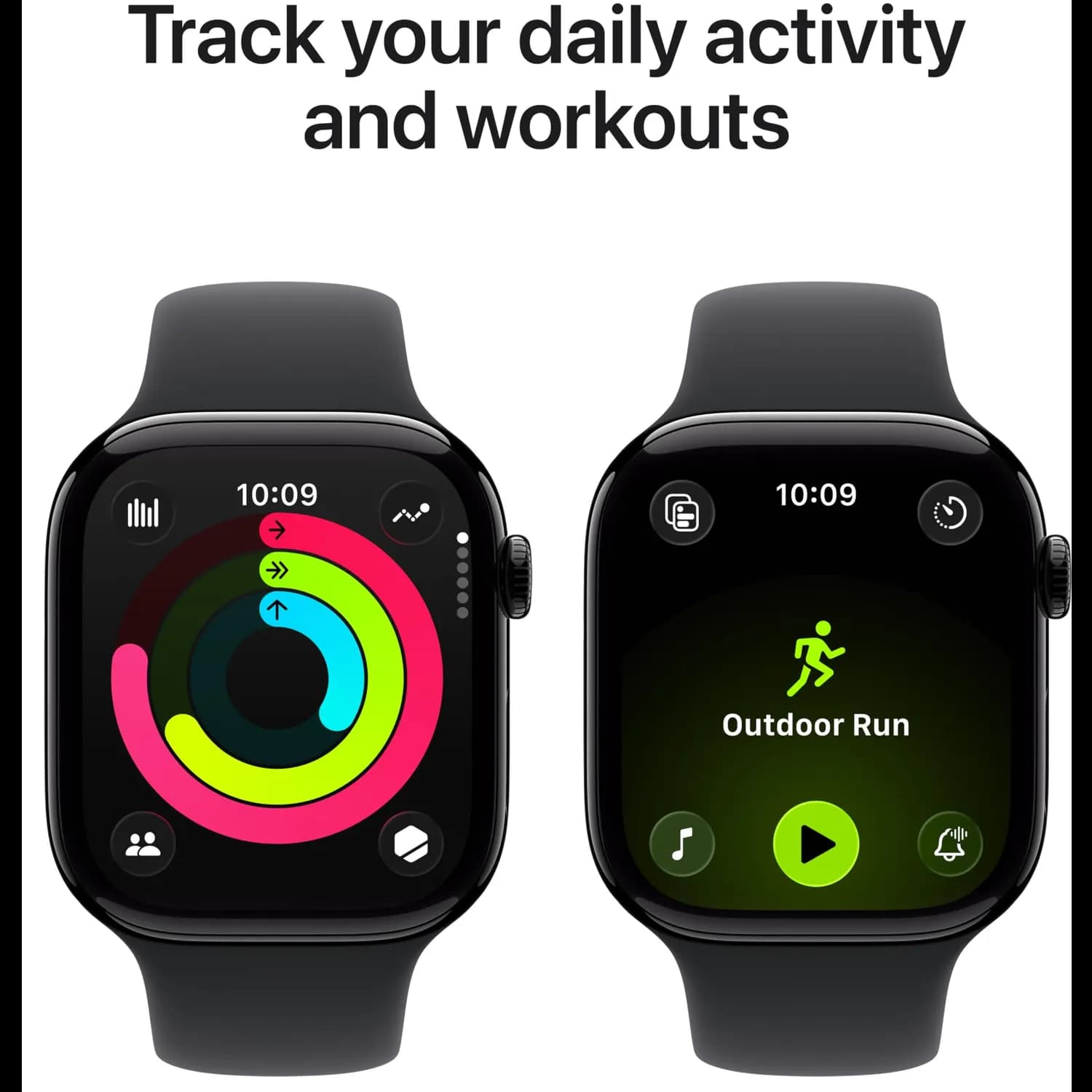 Apple Watch Series 11 GPS 46mm - Jet Black Aluminium, Black Sport Band 3