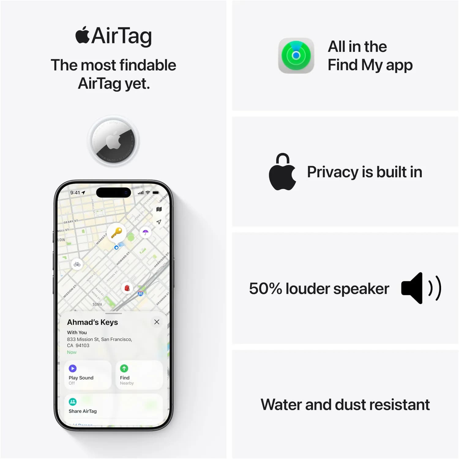 Apple AirTag 2nd Generation - Precision Finding, Metal — Apple AirTag 2nd Generation - 4 Pack 6