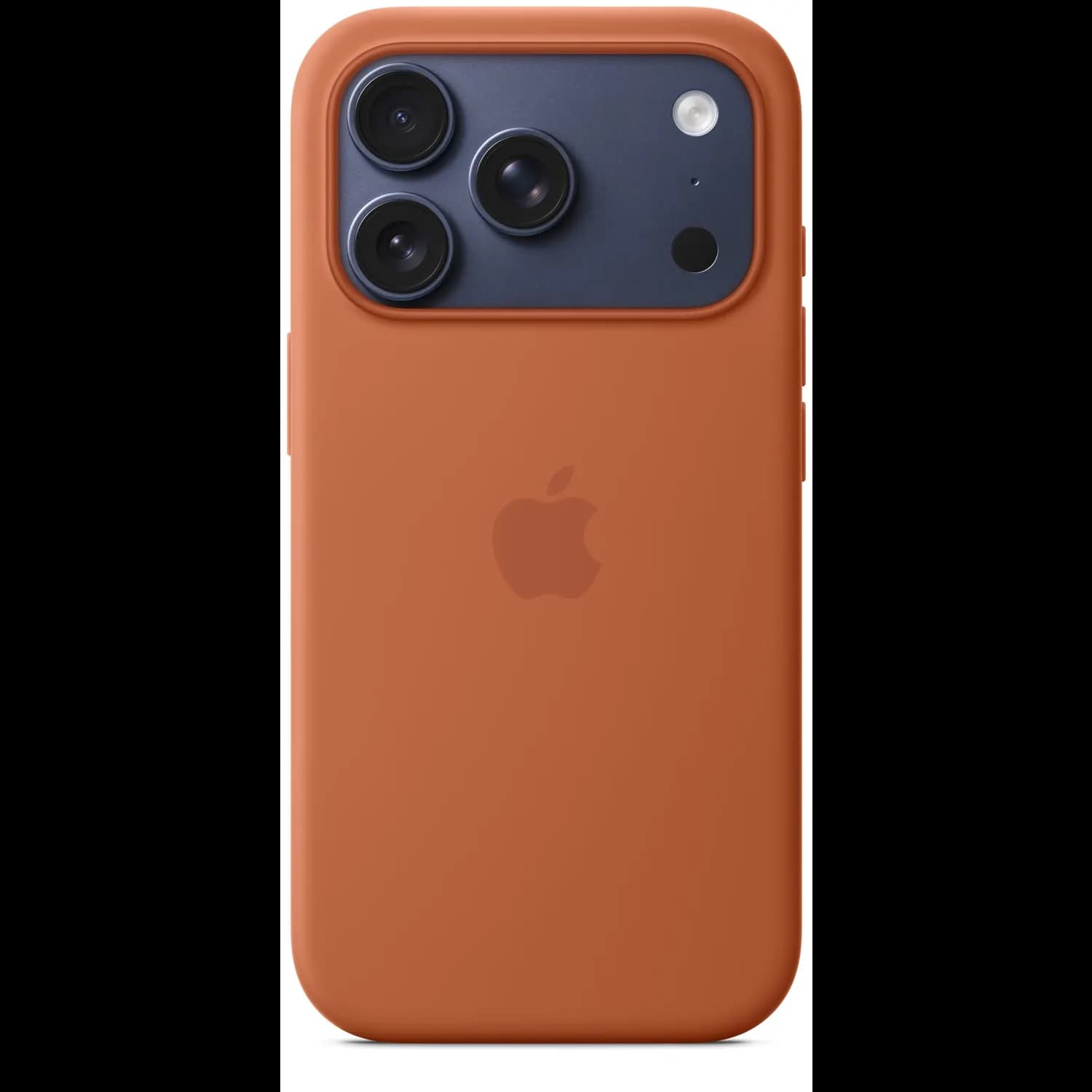 Apple Silicone Case iPhone 17 Pro - MagSafe, Terra Cotta — Black 3
