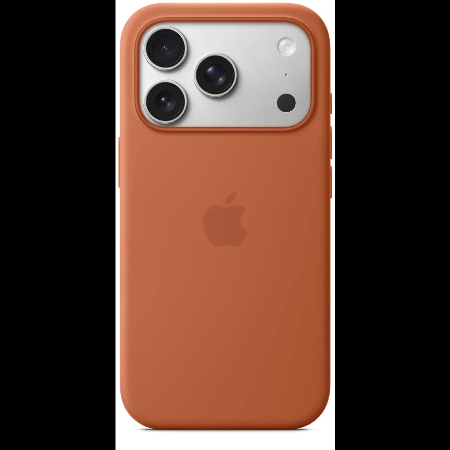 Apple Silicone Case iPhone 17 Pro - MagSafe, Terra Cotta — Black 4