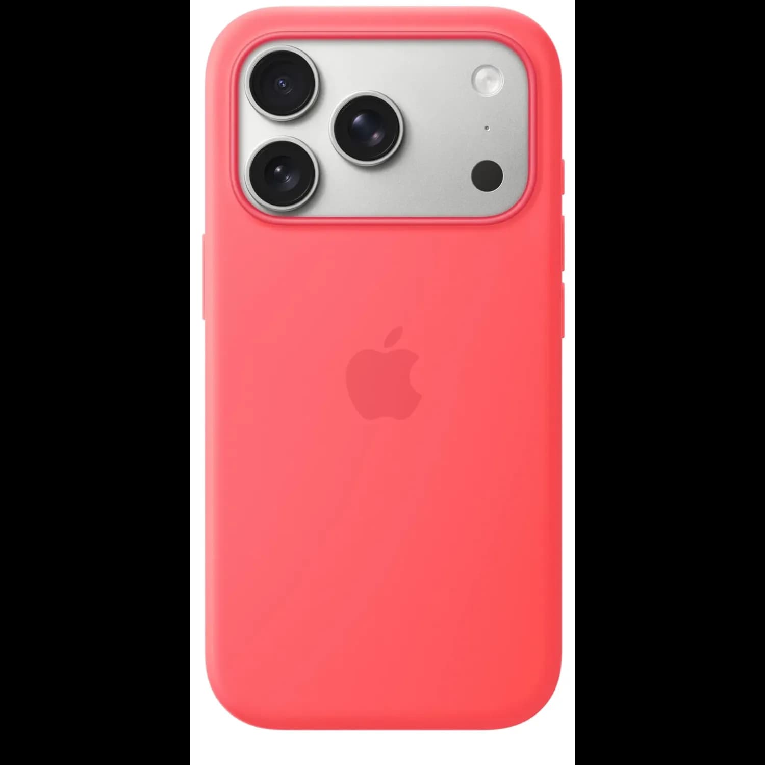 Apple Silicone Case iPhone 17 Pro - MagSafe, Bright Guava — Vanilla 2
