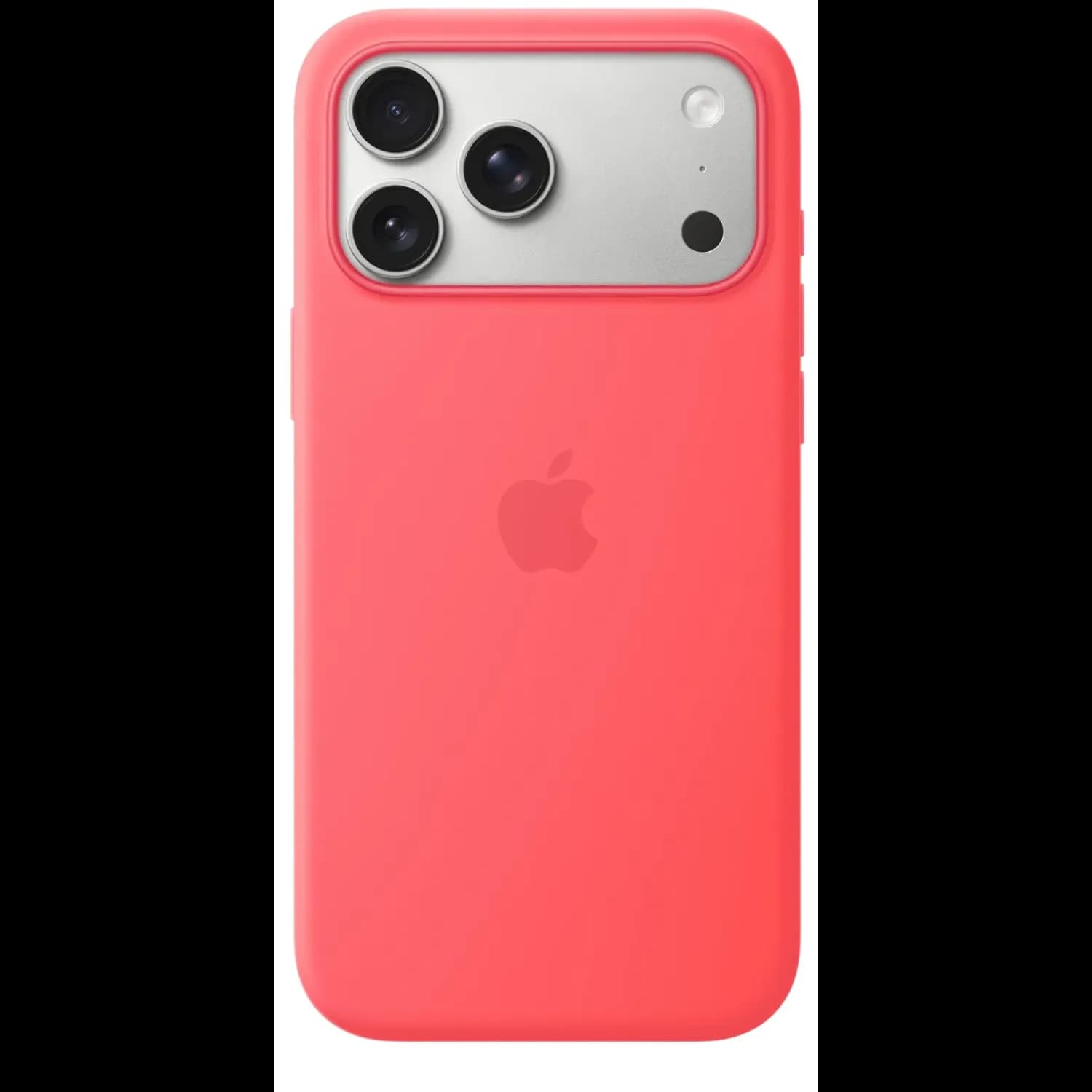 Apple Silicone Case iPhone 17 Pro Max - MagSafe, Bright Guava — Vanilla 2