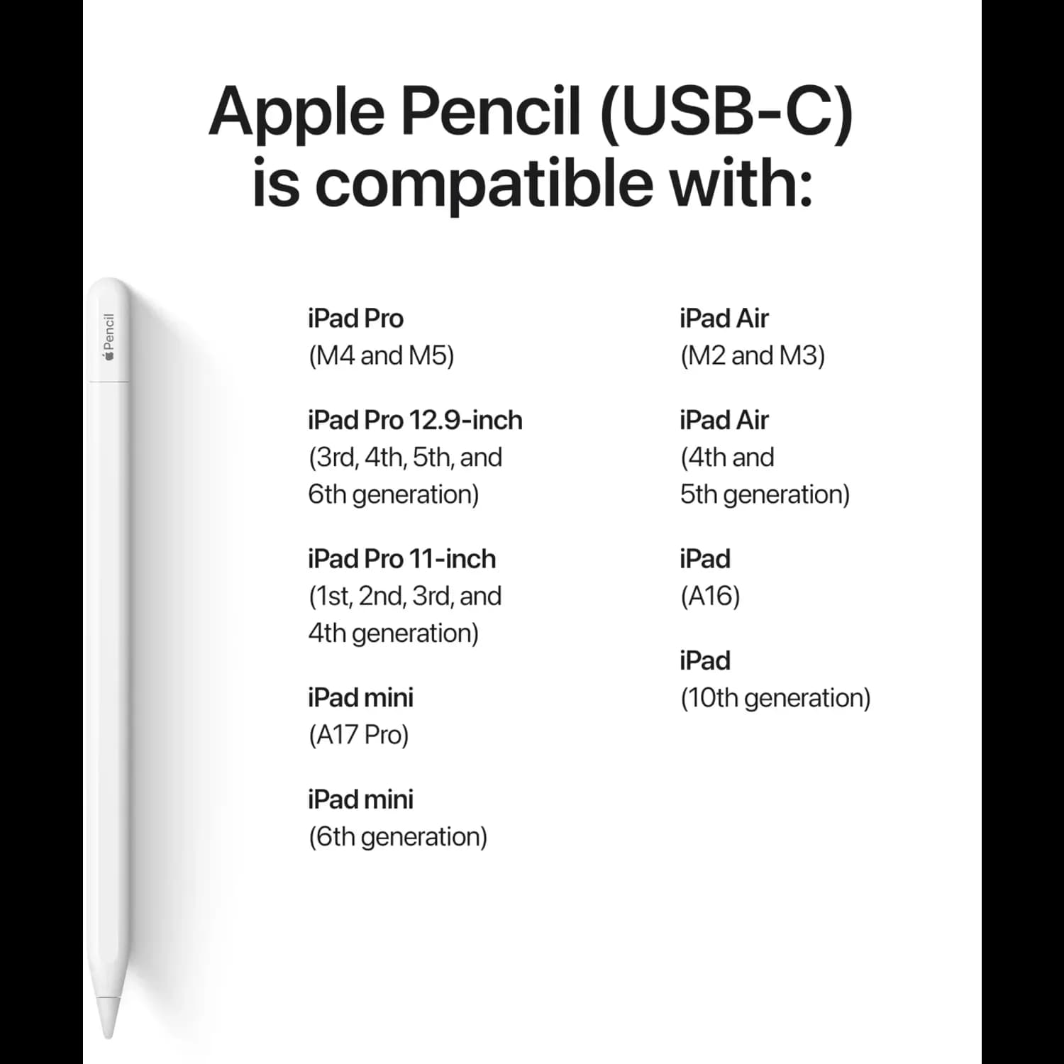 Apple Pencil - USB-C, White 4