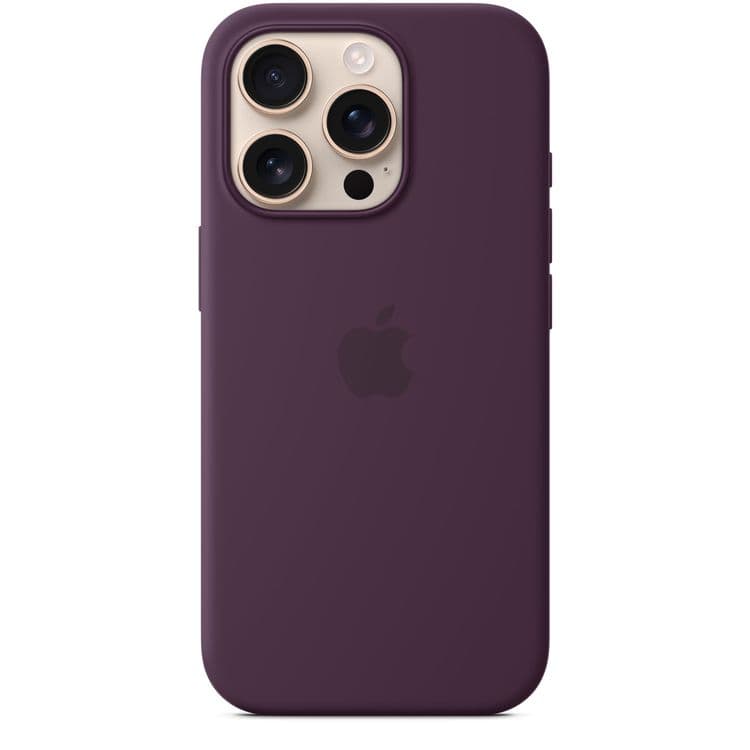 Apple Silicone Case iPhone 16 Pro - MagSafe, Plum