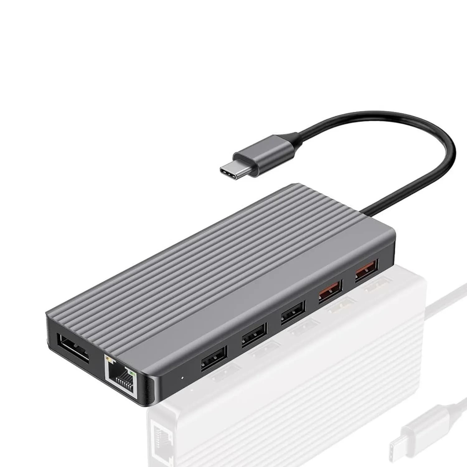 Powerology USB-C Hub - 12-in-1, 100W PD, Dark Gray 2