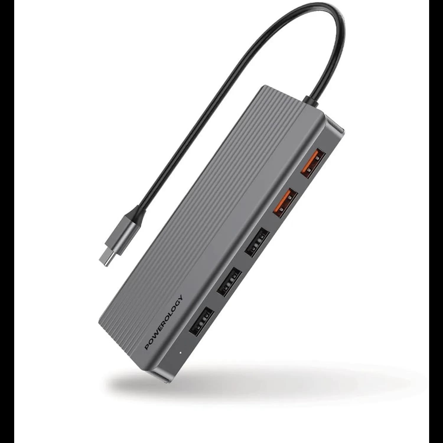 Powerology USB-C Hub - 12-in-1, 100W PD, Dark Gray 1 Powerology USB-C Hub - 12-in-1, 100W PD, Dark Gray 1
