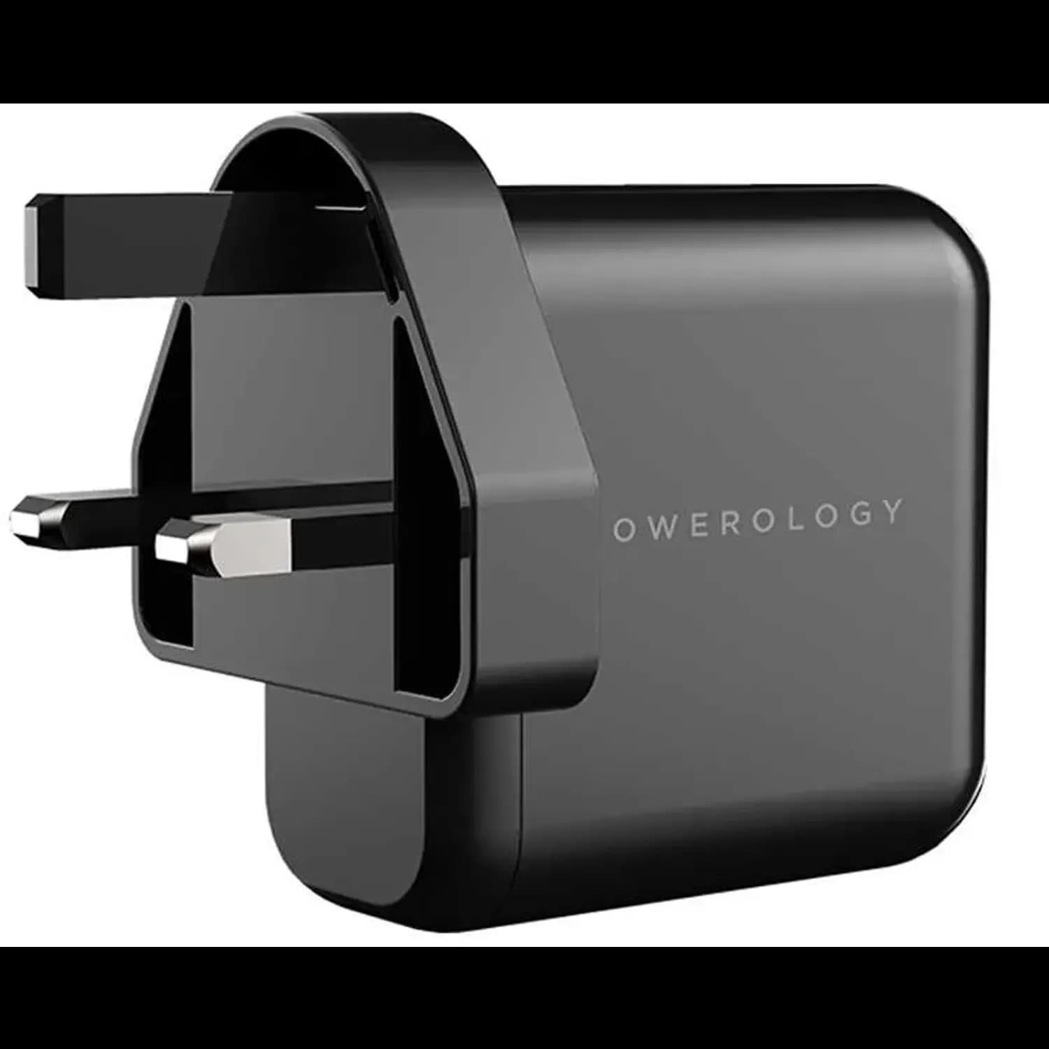 Powerology Charger - 65W PD GaN, 3-Output, Black 4
