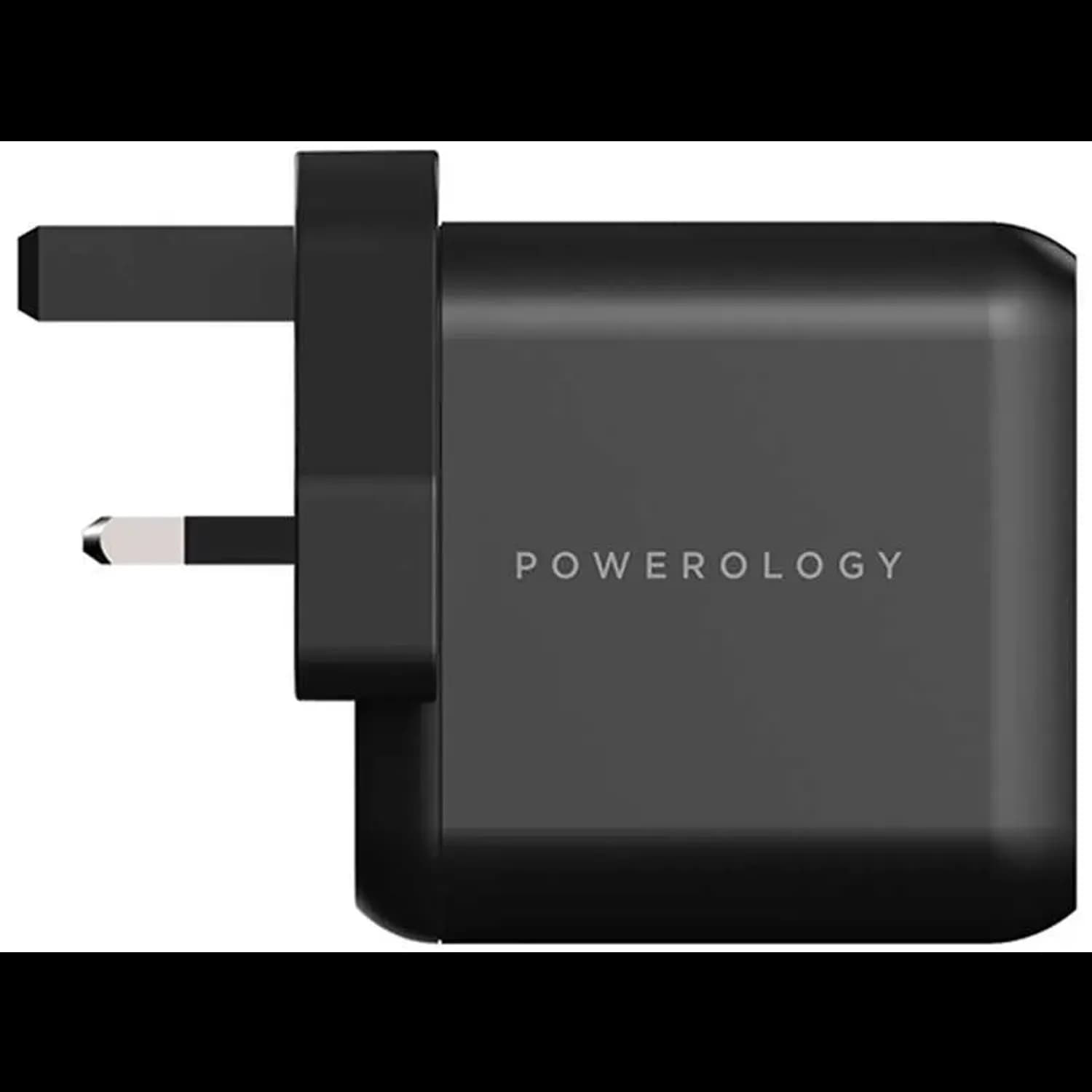 Powerology Charger - 65W PD GaN, 3-Output, Black 5