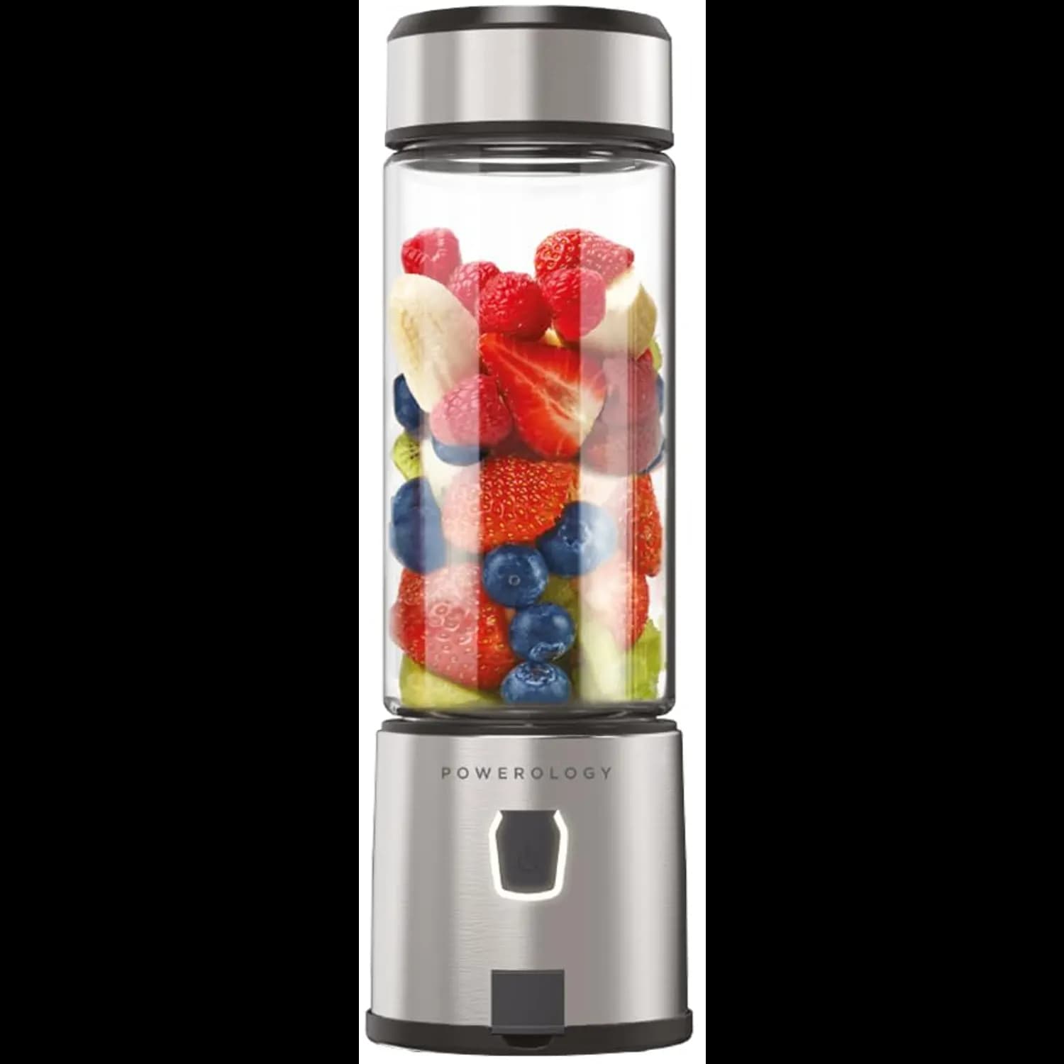 Powerology Blender - 450ml, 126W Motor, Silver 1