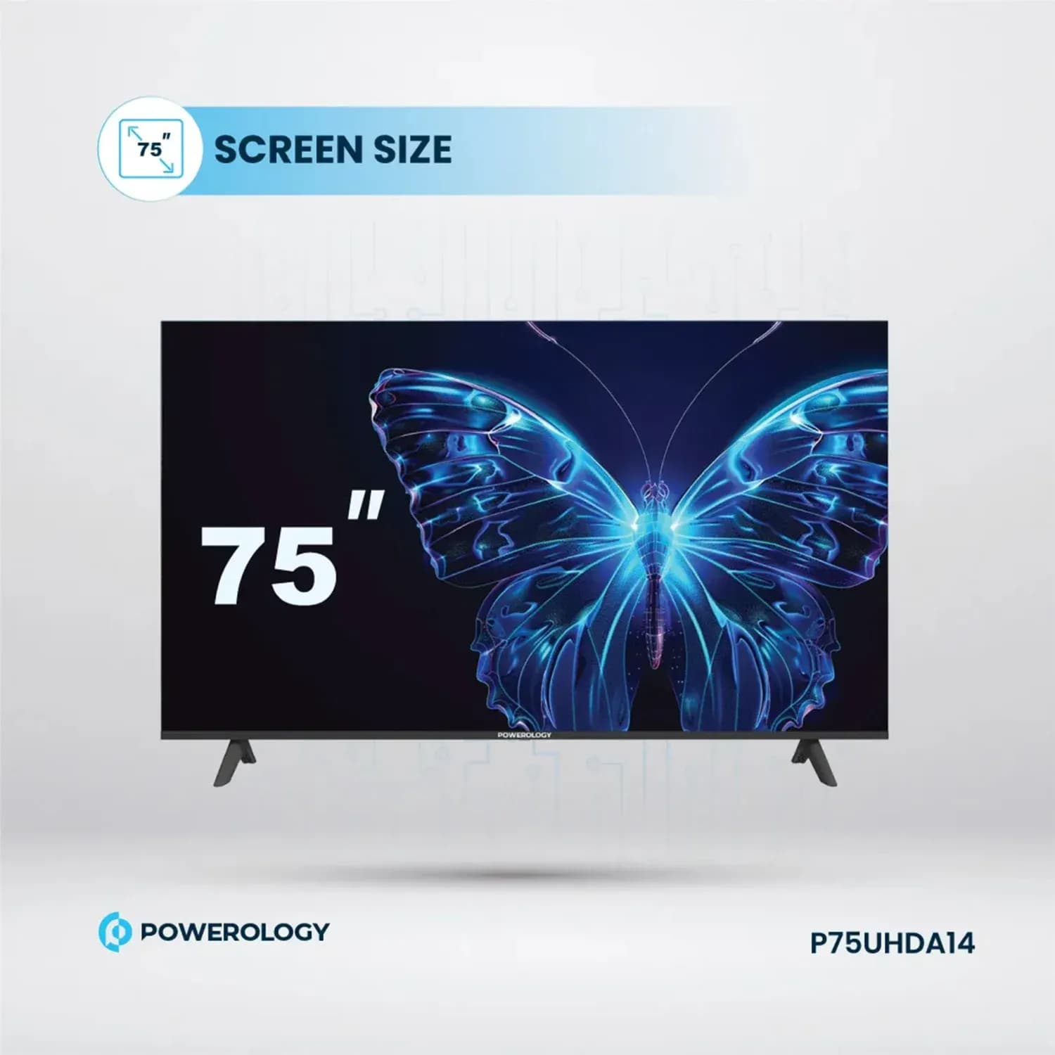 Powerology Android Smart TV - 75", 4K, Black 2