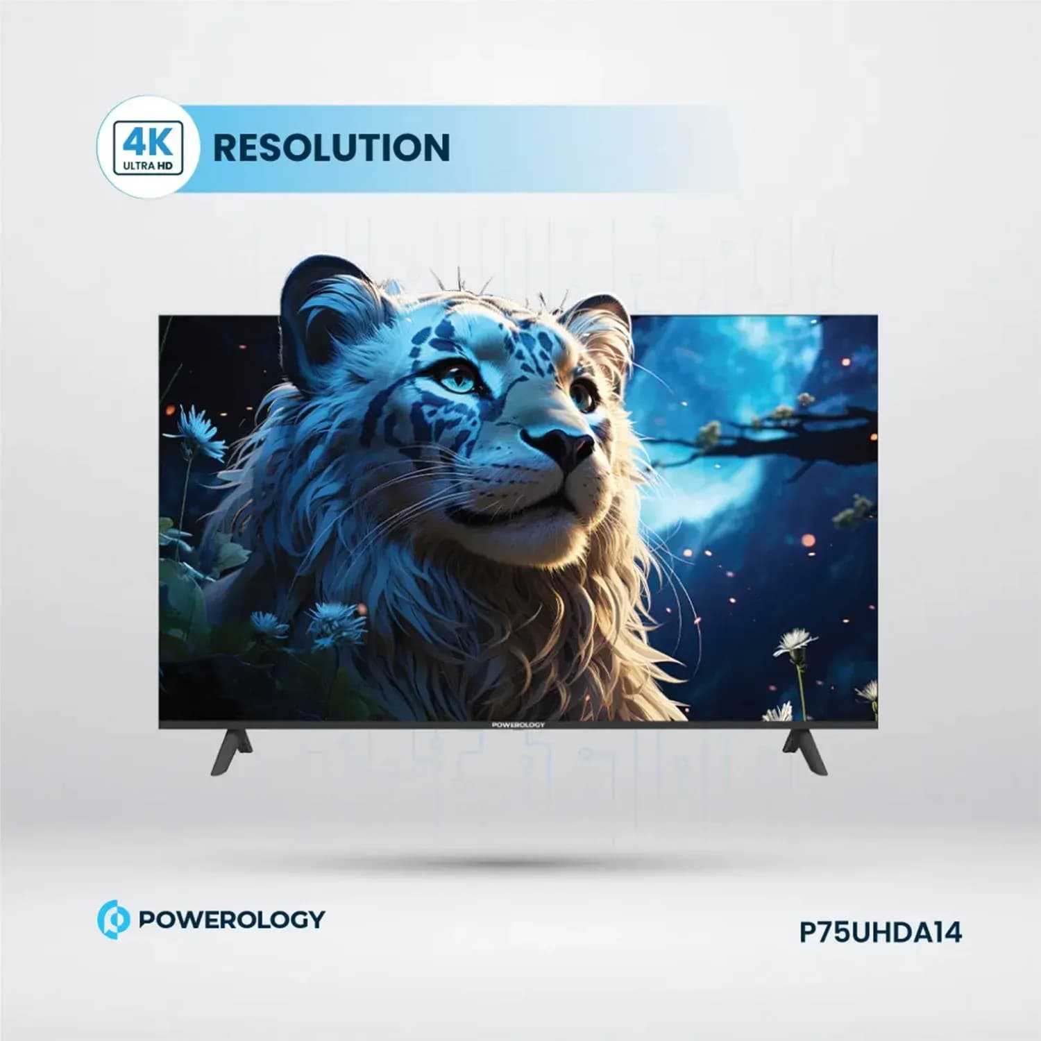 Powerology Android Smart TV - 75", 4K, Black 3