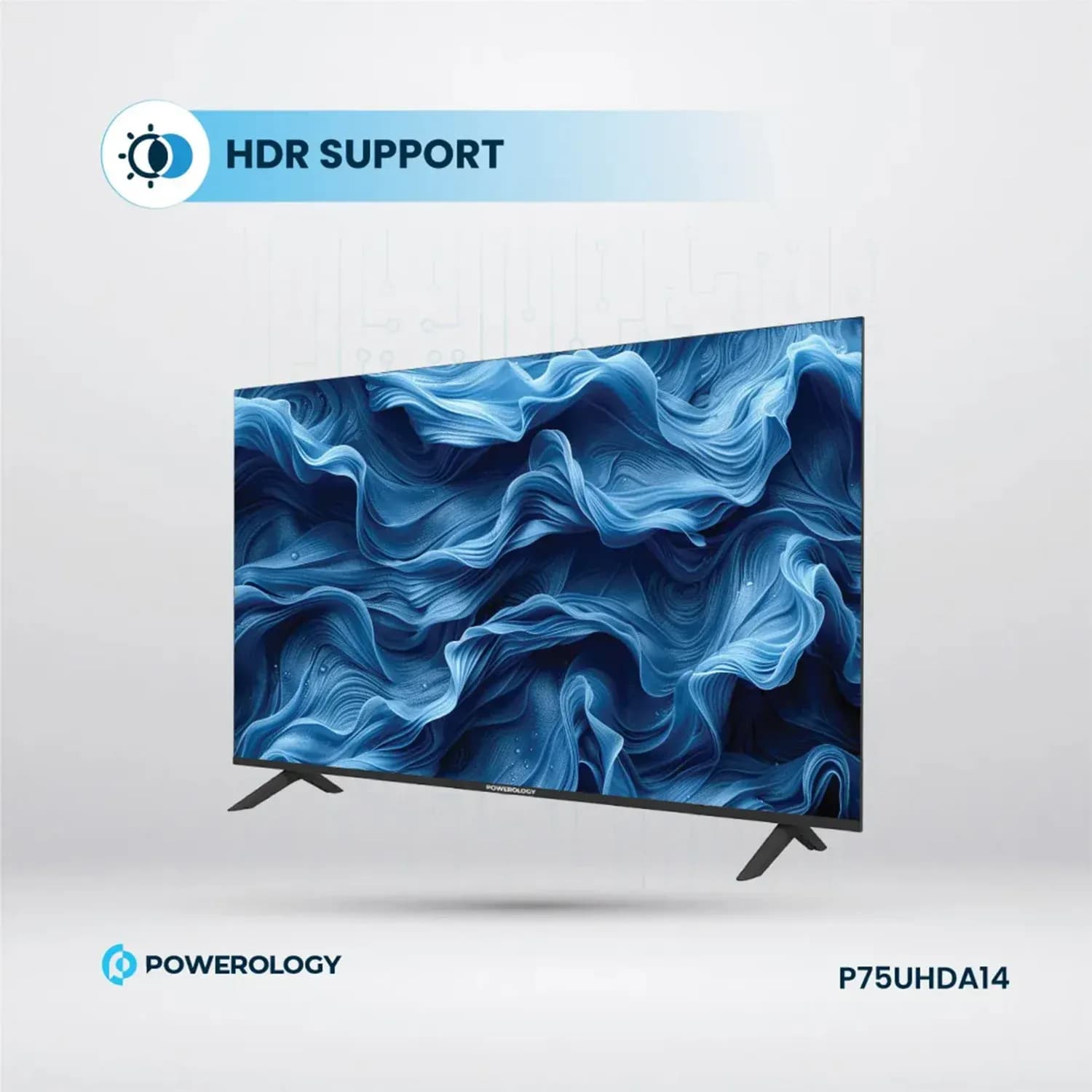 Powerology Android Smart TV - 75", 4K, Black 5