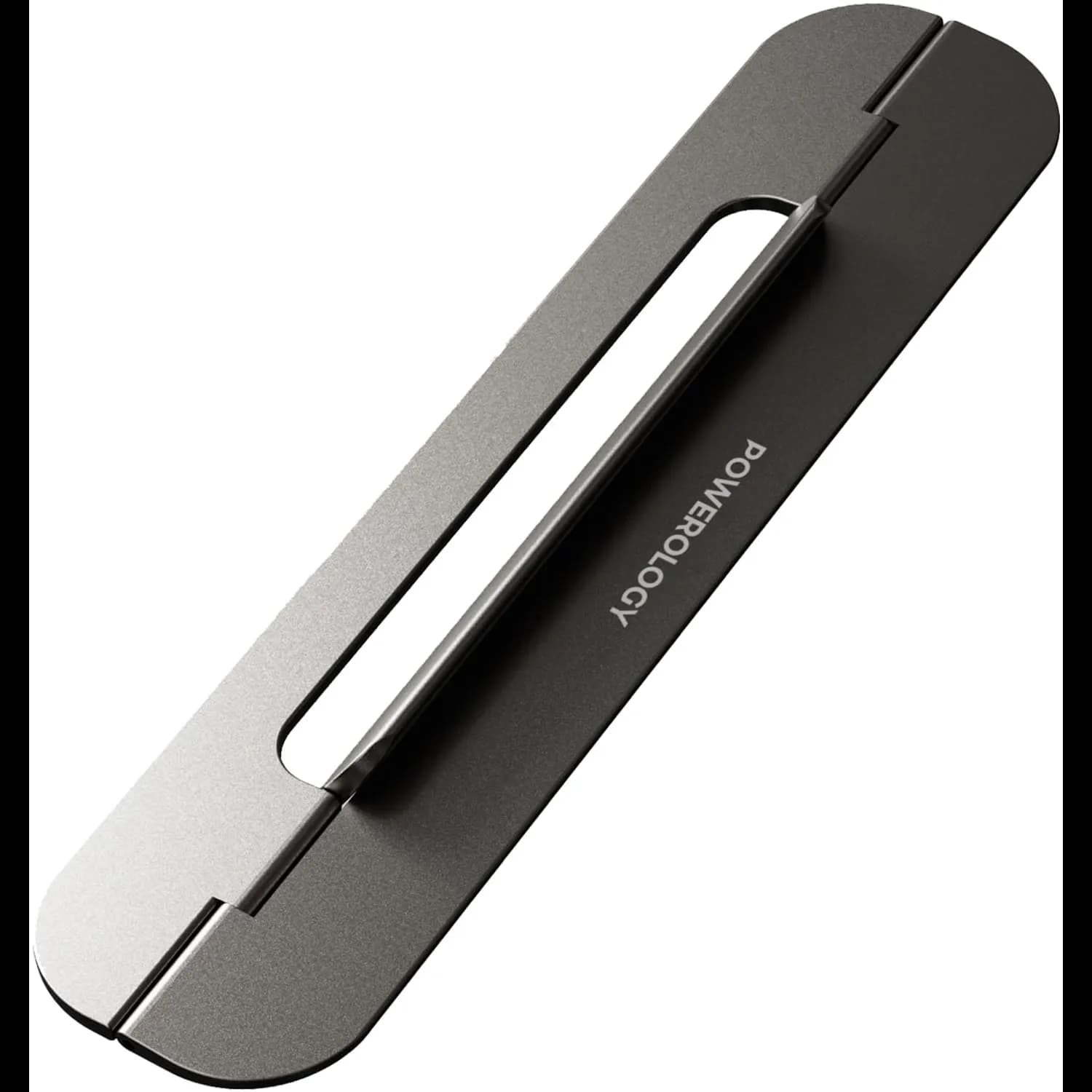 Powerology Laptop Stand - Ultra-Thin, Foldable, Gray 2