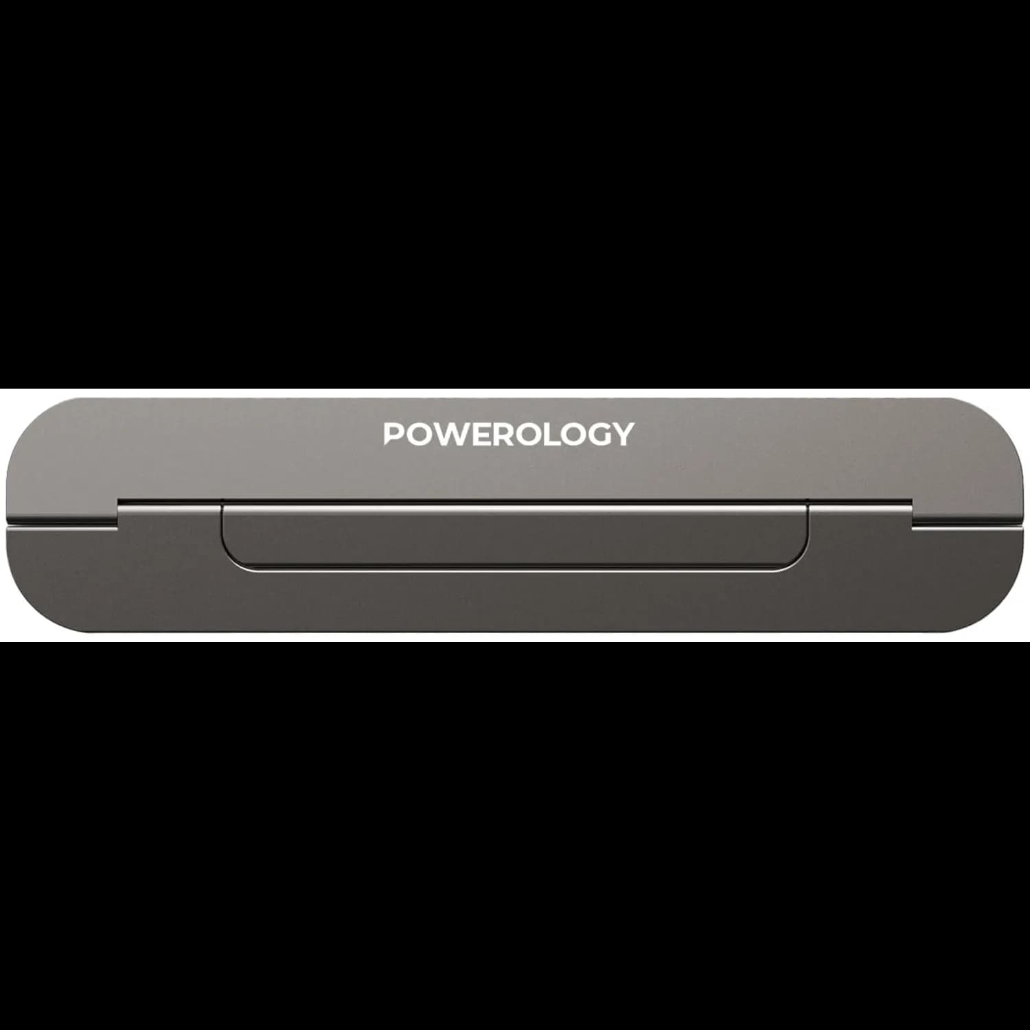 Powerology Laptop Stand - Ultra-Thin, Foldable, Gray 1