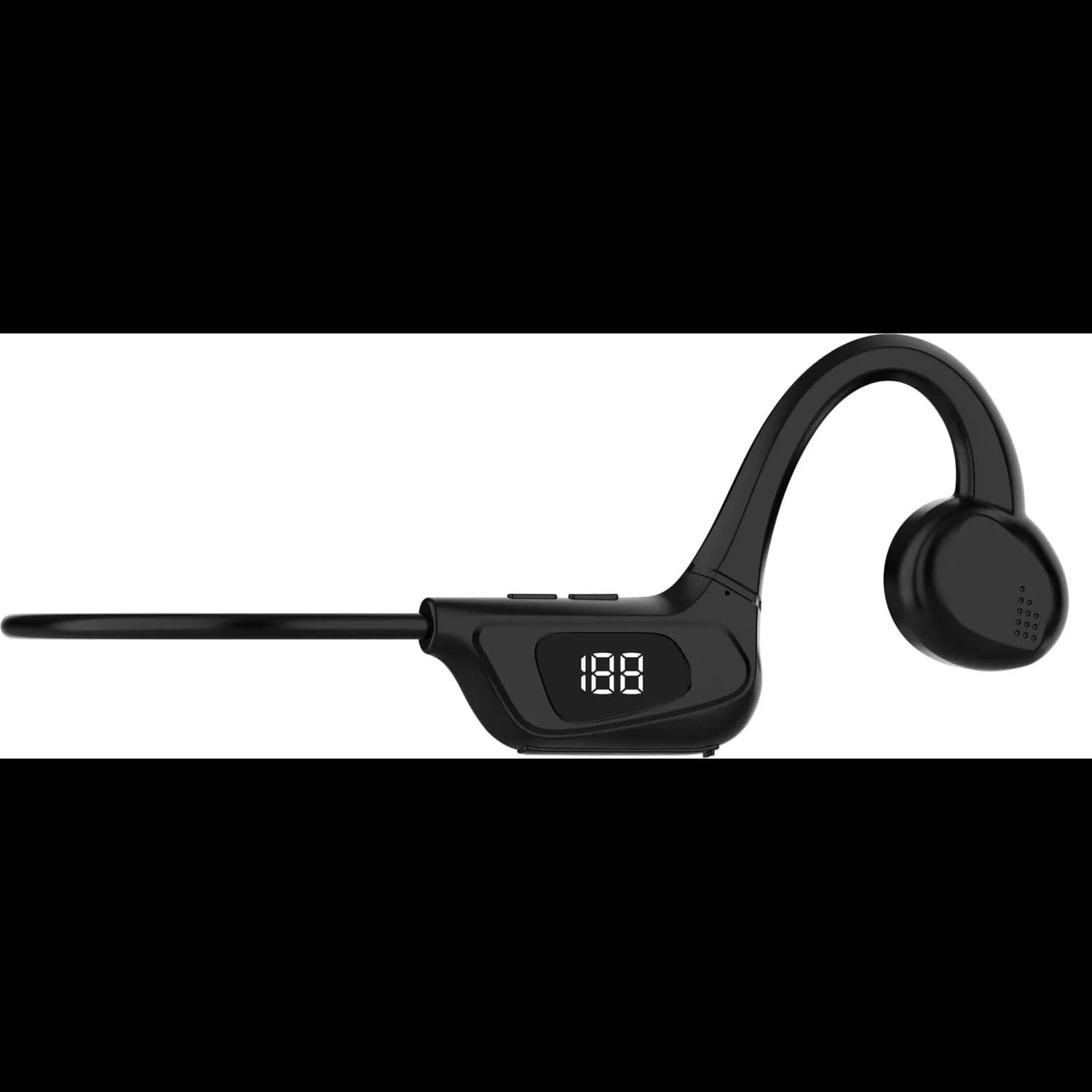 Porodo Bone Conduction Wireless Headset - Bluetooth 5.0, Black 3