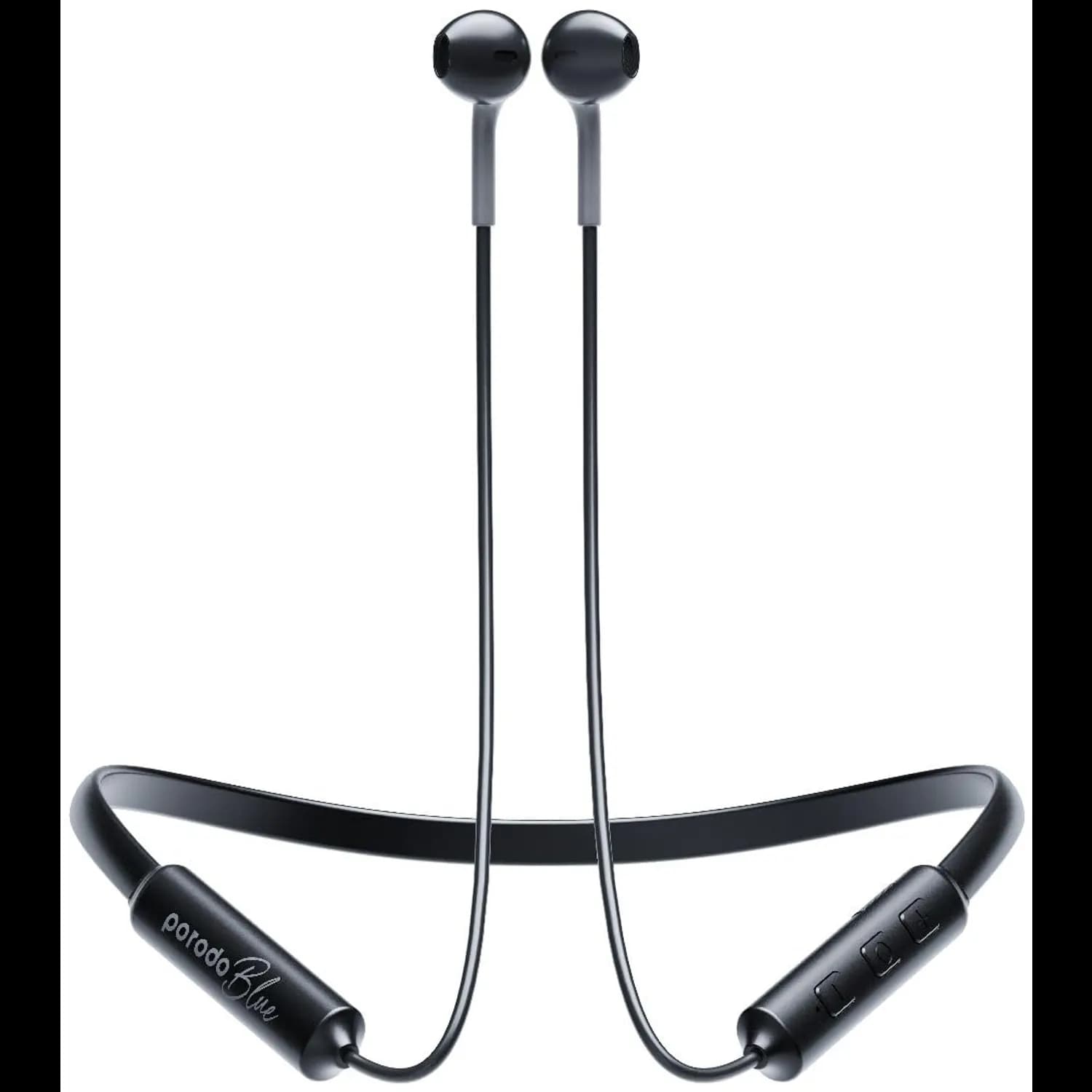 Porodo Neckband Earbuds - ENC, Bluetooth 5.3, Black 5