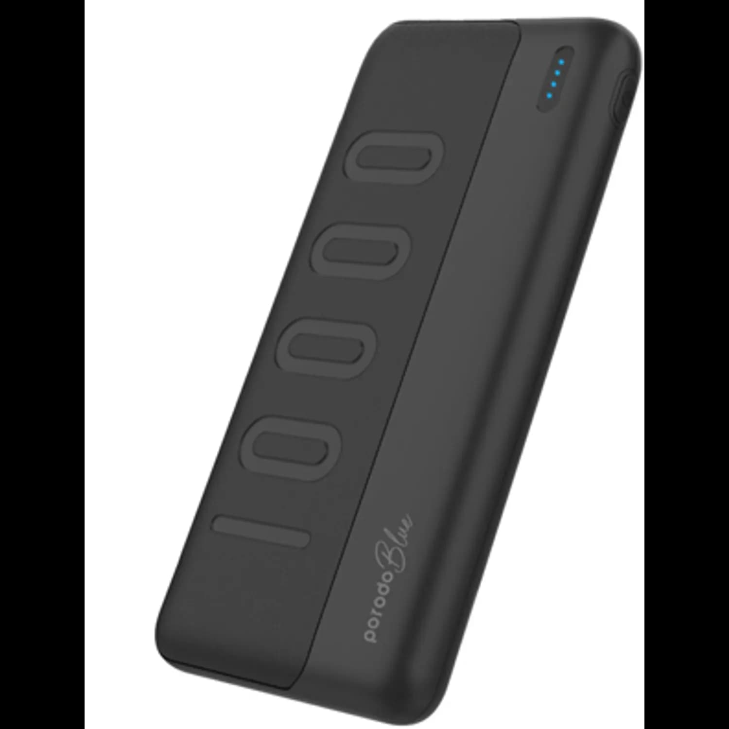 Porodo Power Bank - 10000mAh Slim Dual USB-A, Black
