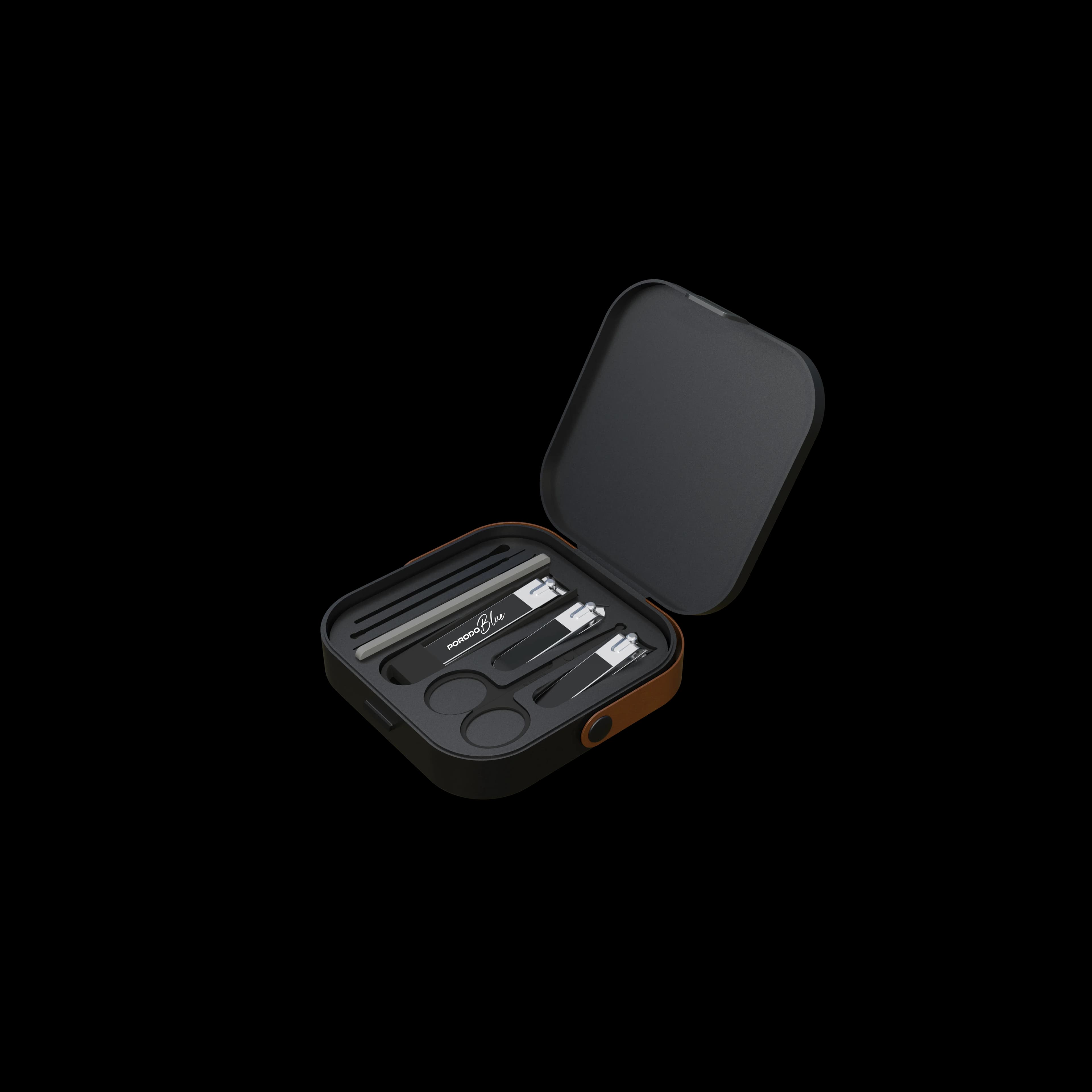 Porodo 8-in-1 Pocket-Size Nail Clipper Set, PB10GN - Black — Green 3