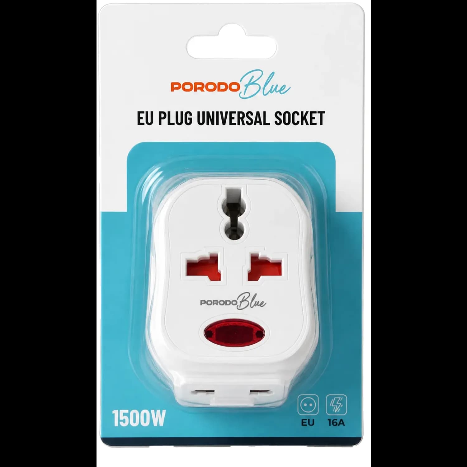 Porodo Universal Socket - 1500W, White 4