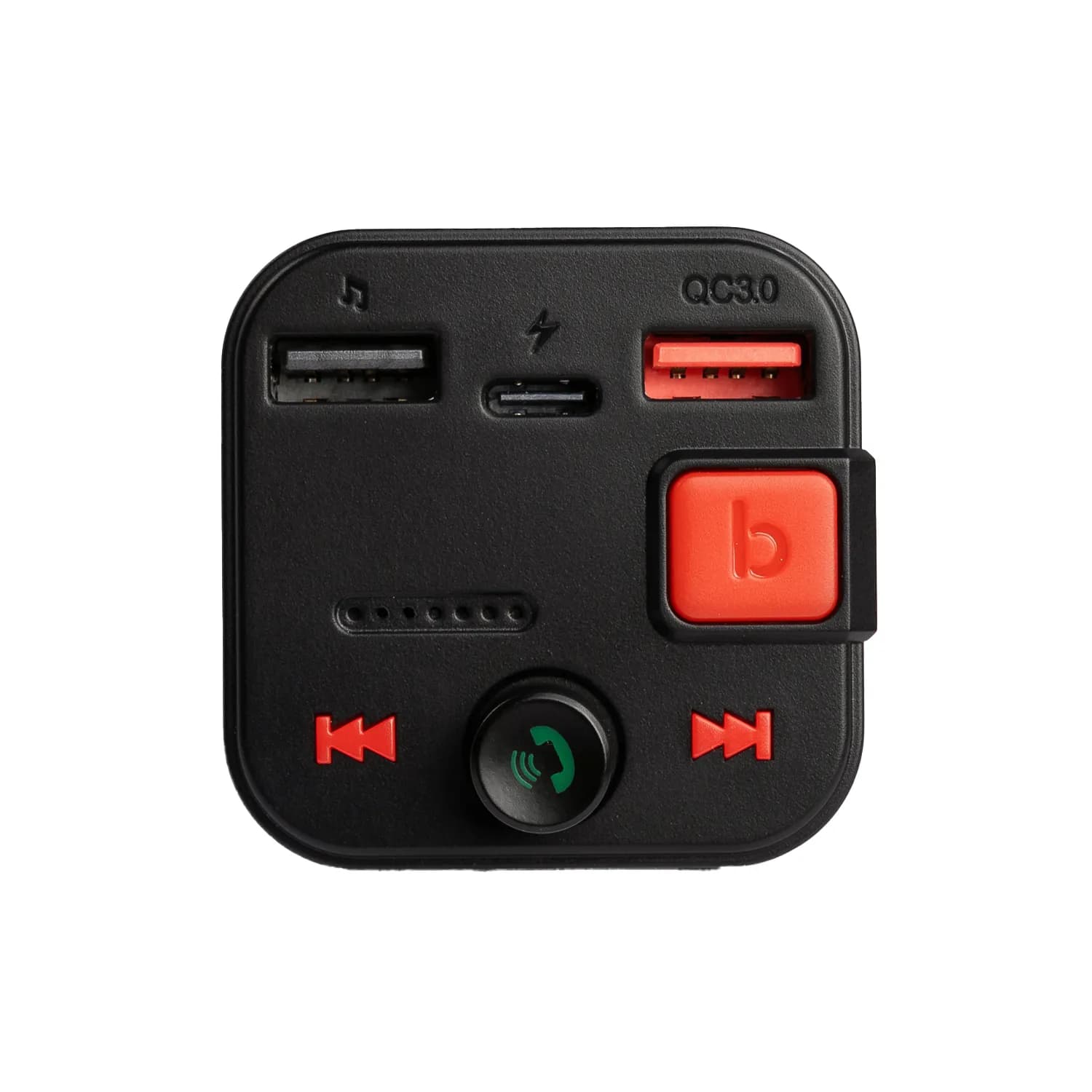 Porodo Blue Wireless FM Transmitter with Dual QC3.0 & Type-C Port 4