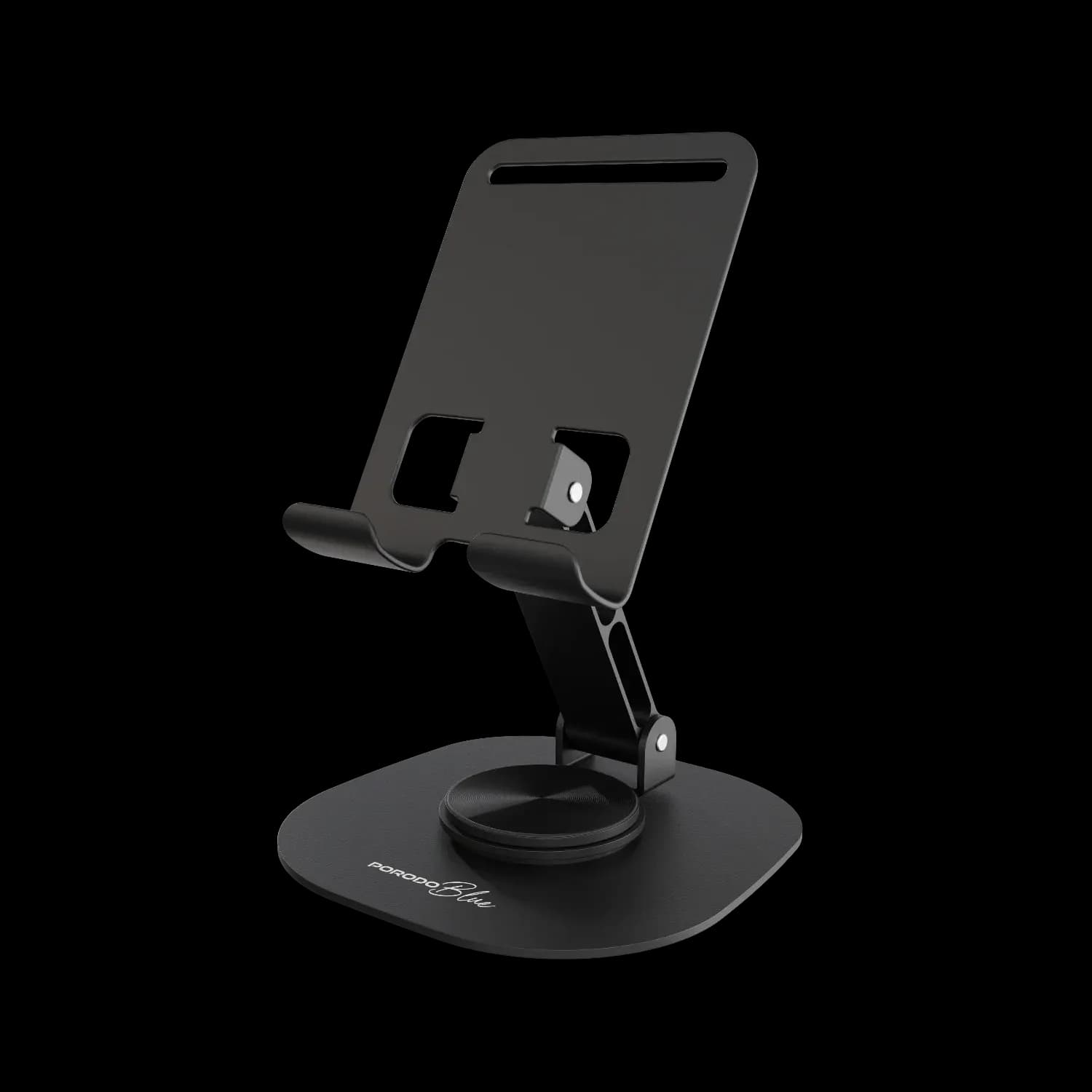Porodo Phone Holder - Rotatable, Non-Slip Base, Black 1 Porodo Phone Holder - Rotatable, Non-Slip Base, Black 1