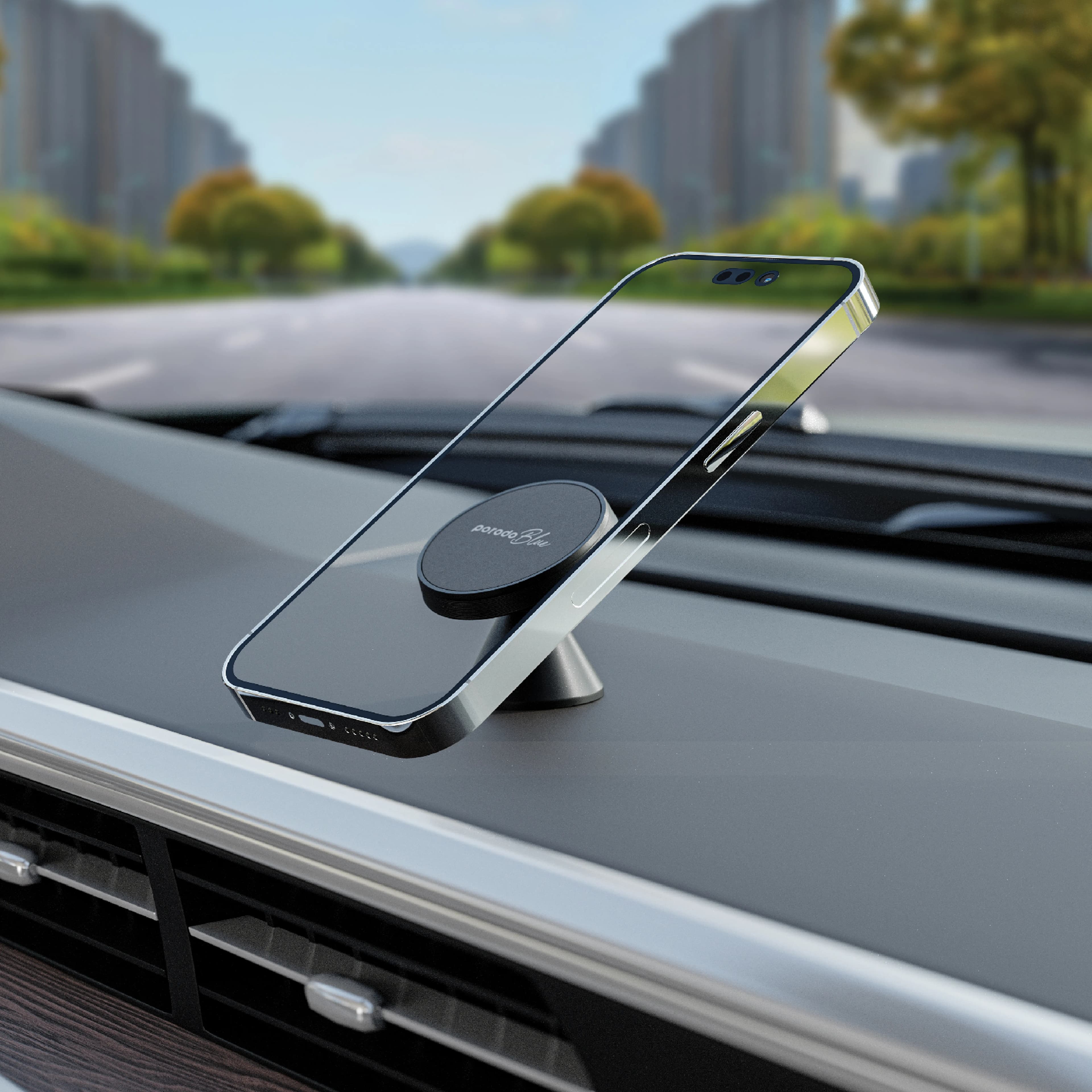 Porodo Blue Super Magnetic Car Mount 2