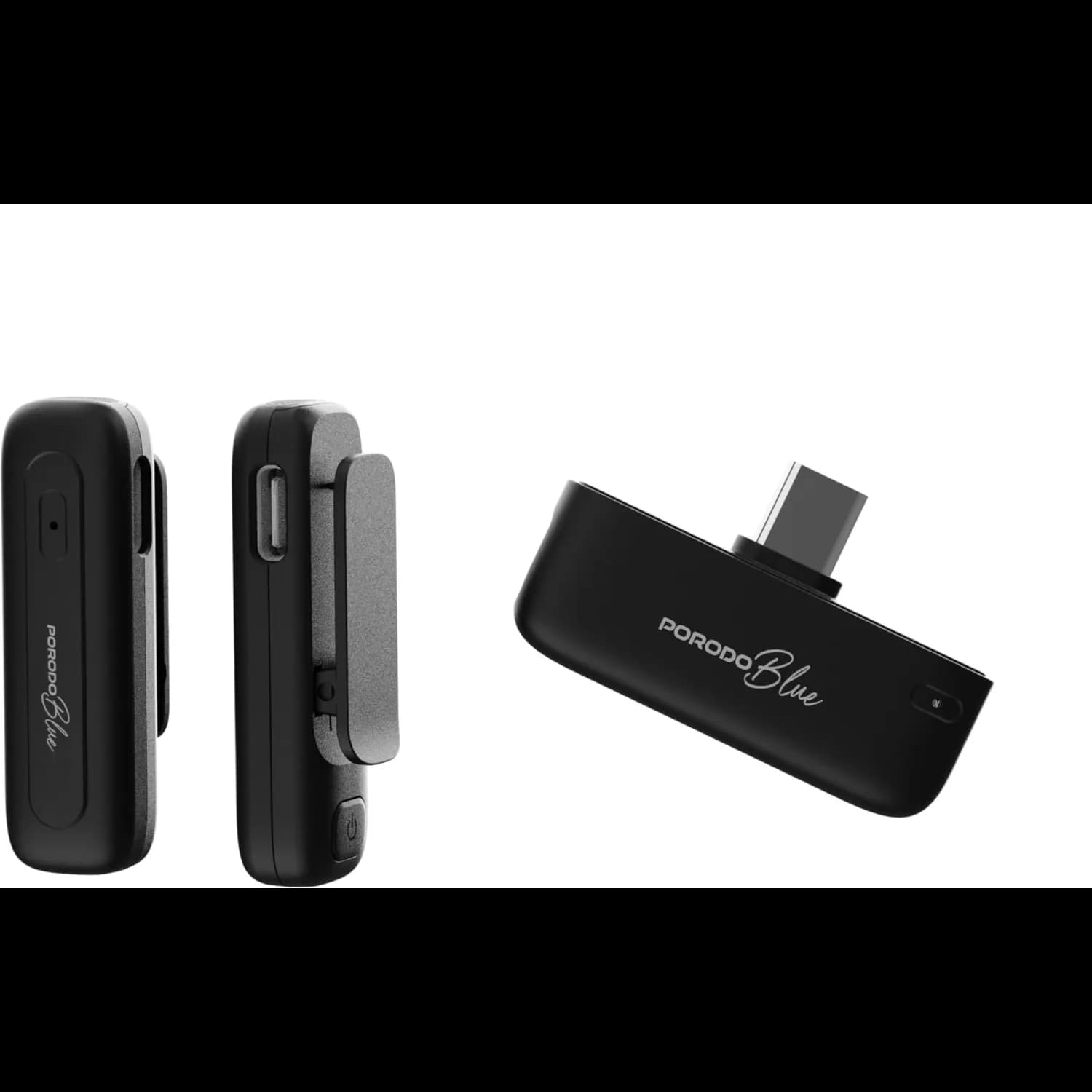 Porodo Wireless ClipMic Pro - Noise-Canceling, Black 3