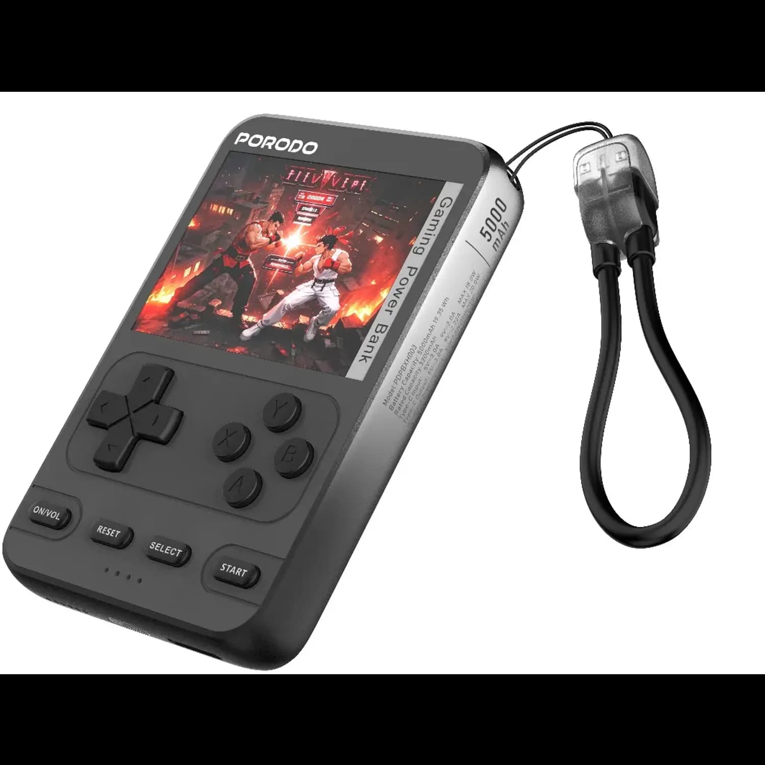 Porodo Power Bank Arcadevolt - 5000mAh MagSafe, Black 2