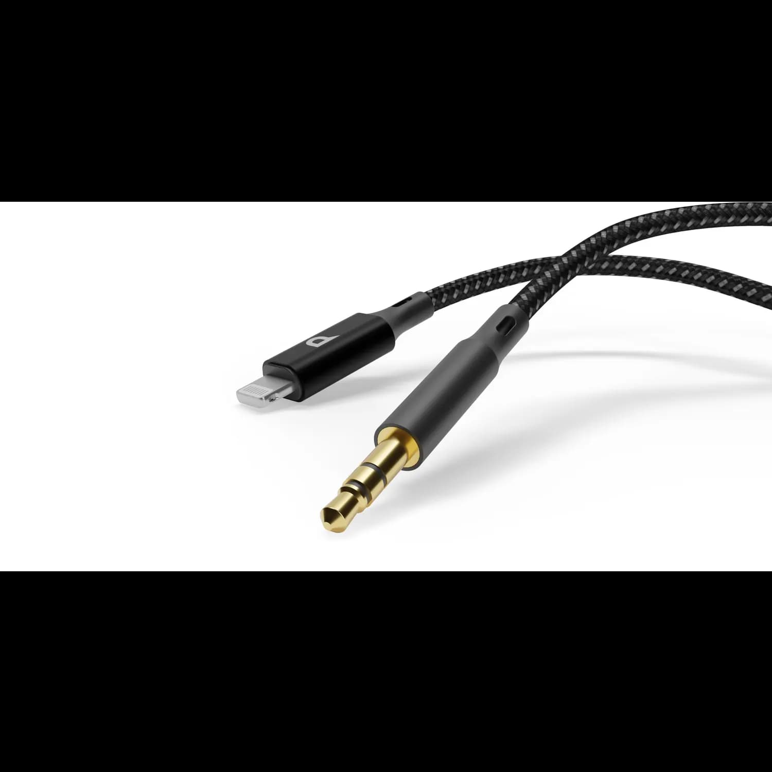 Powerology AUX to Lightning Cable - Braided, MFi Certified, 1.2m 1