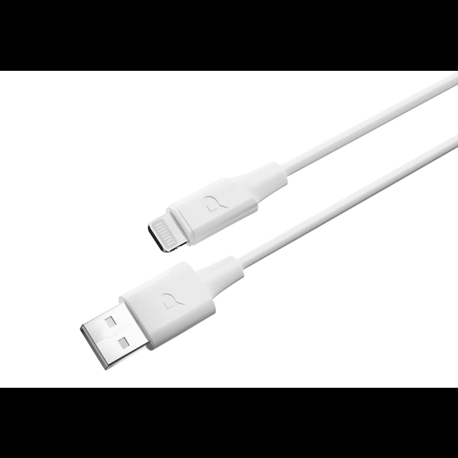 Powerology USB-A to Lightning Cable - 1.2M, White — Black 5