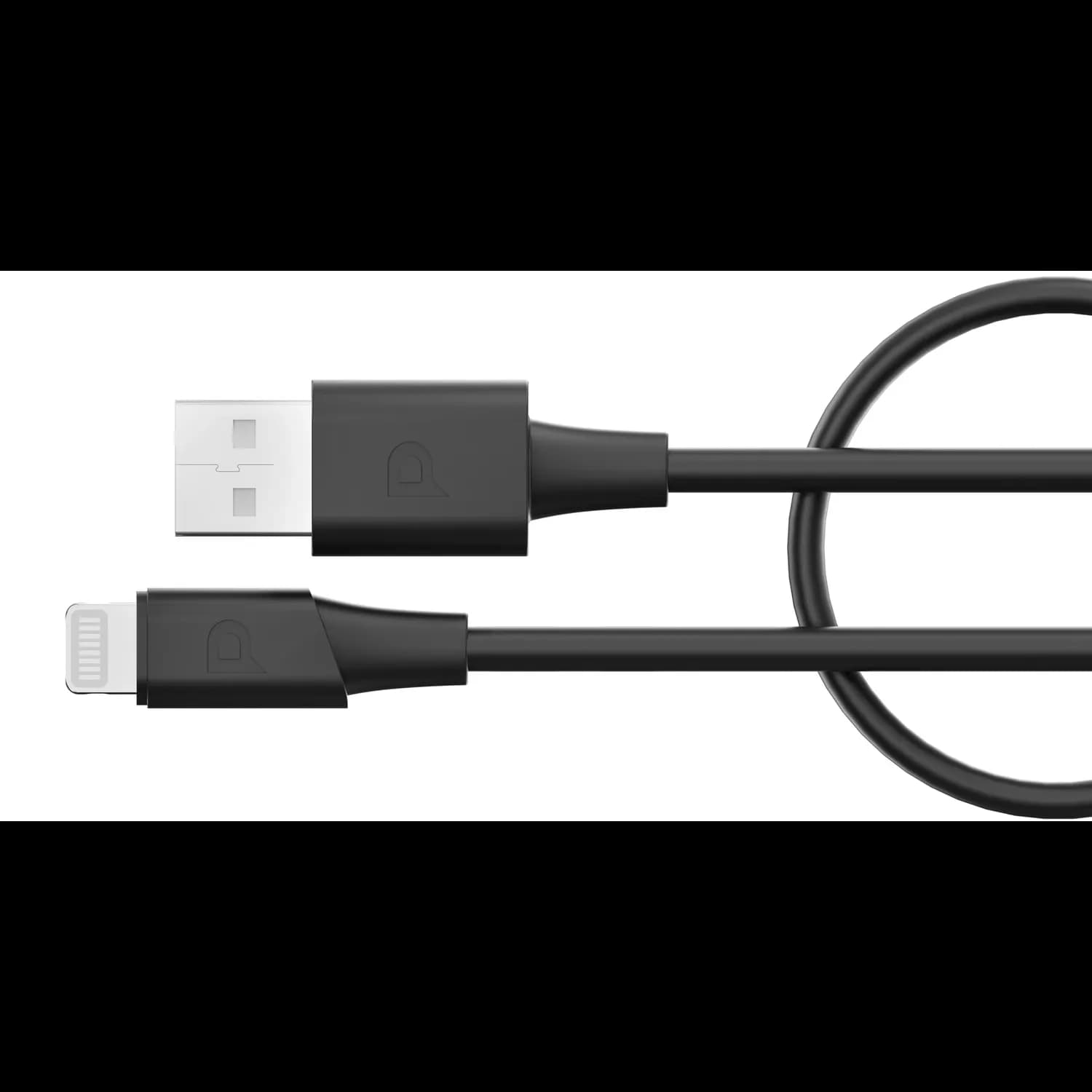 Powerology USB-C Cable - 100W PD, Braided, Black 3