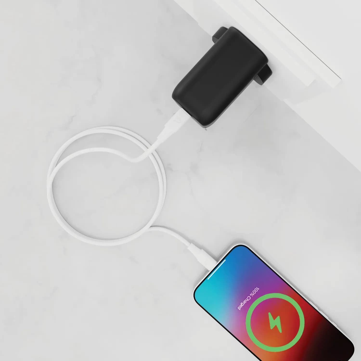 Powerology Power Sync Flex USB-C to Lightning Cable - PD 30W — Black · 1.2M 3