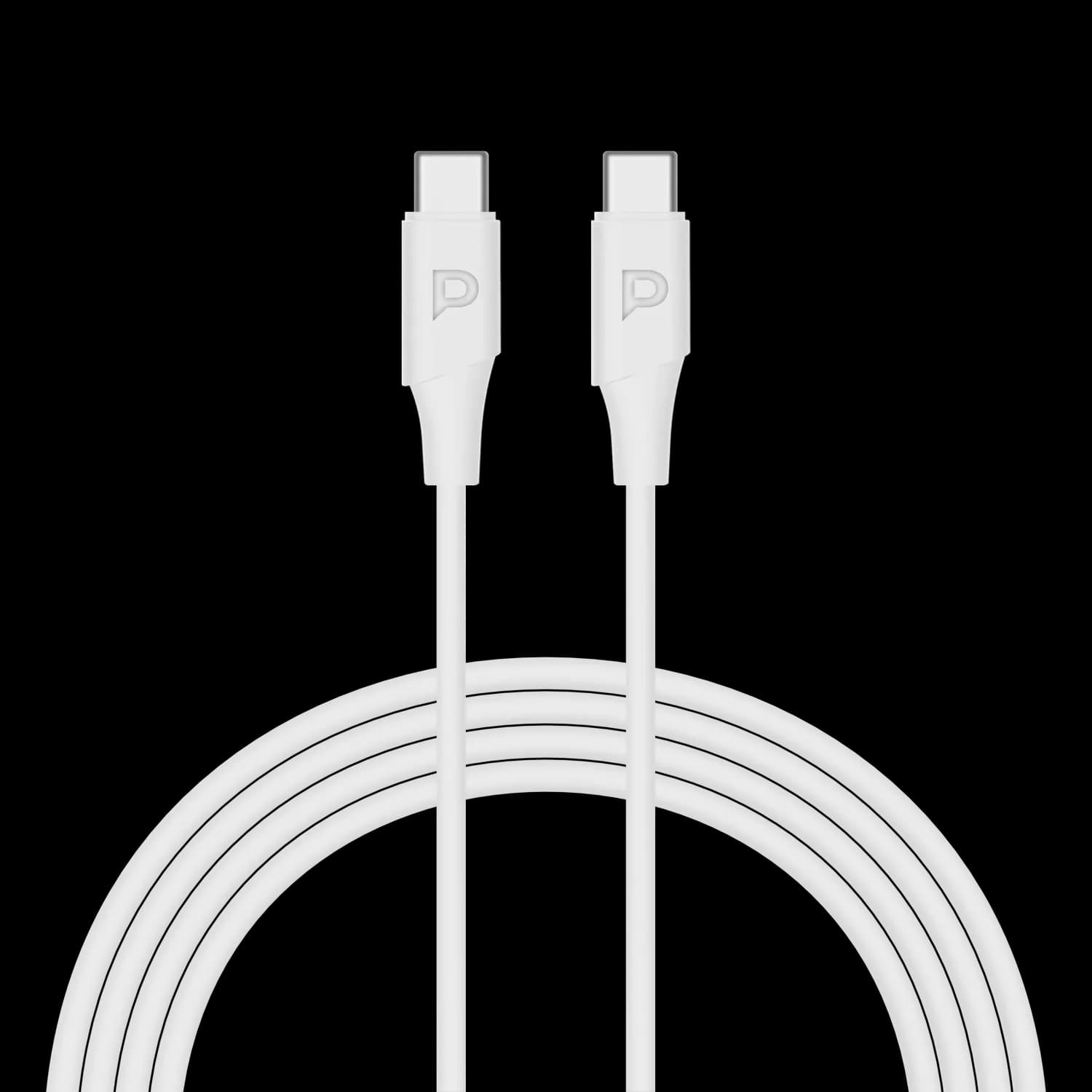 Powerology Power Sync Flex USB-C to USB-C - 1.2M Cable, PD 60W — Black 2