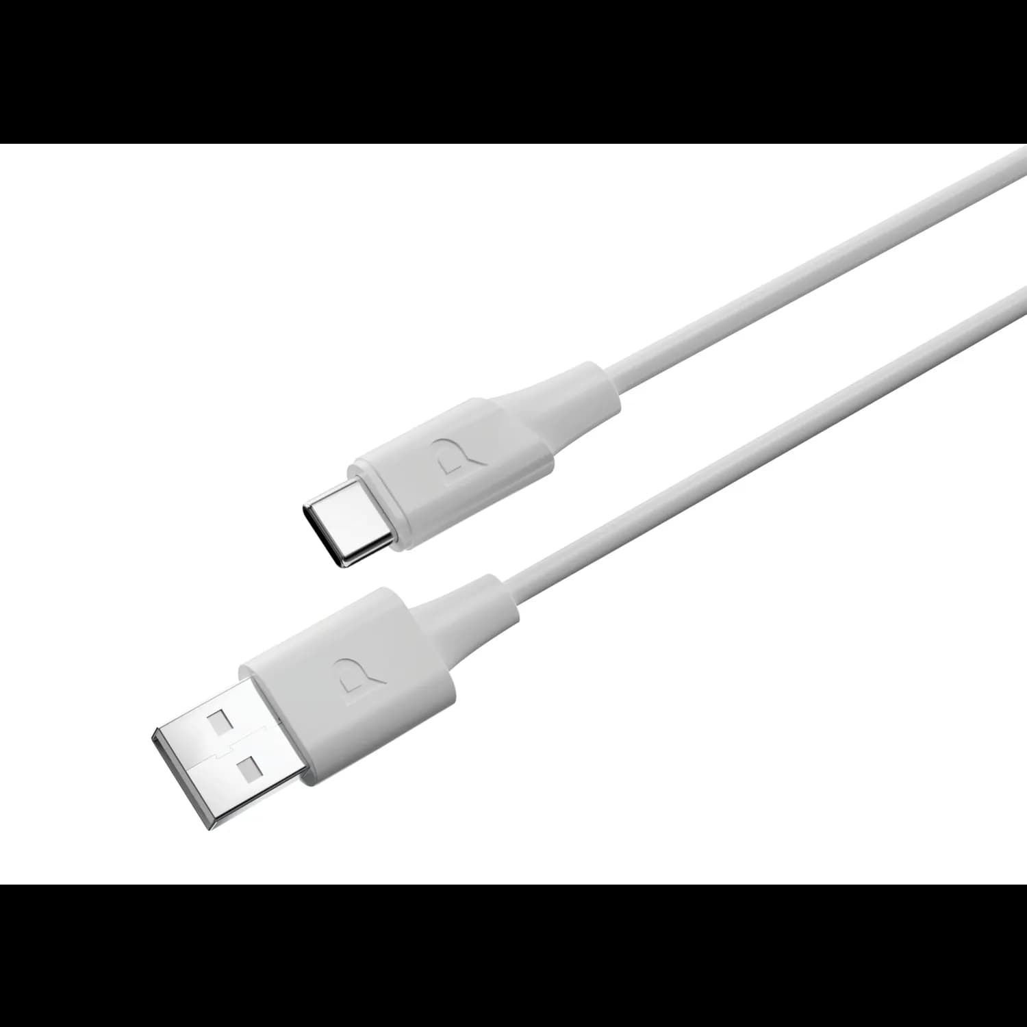 Powerology USB-A to USB-C Cable - 1.2M, White — Black 5