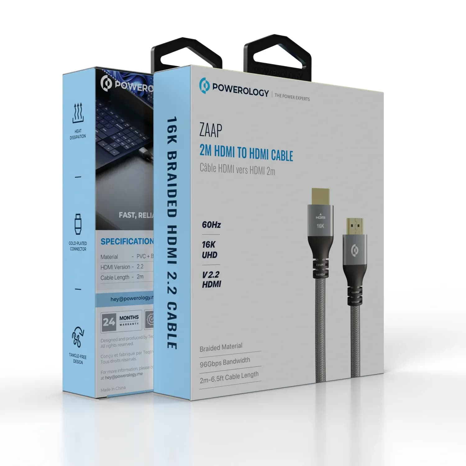 Powerology HDMI Cable Zaap - 2m, Gray 3