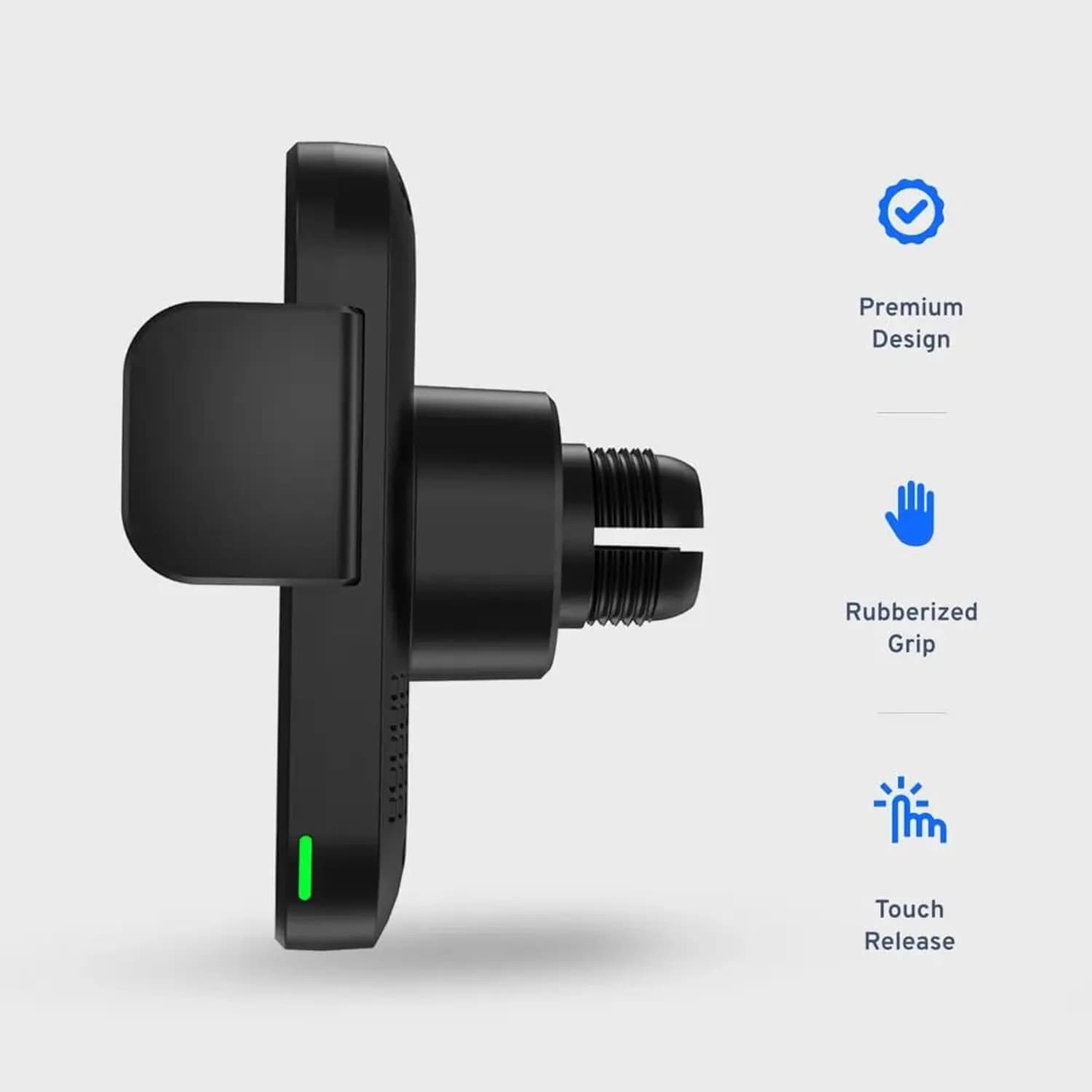 Powerology Wireless MagSafe Mount - 15W Fast Charge, Black 2