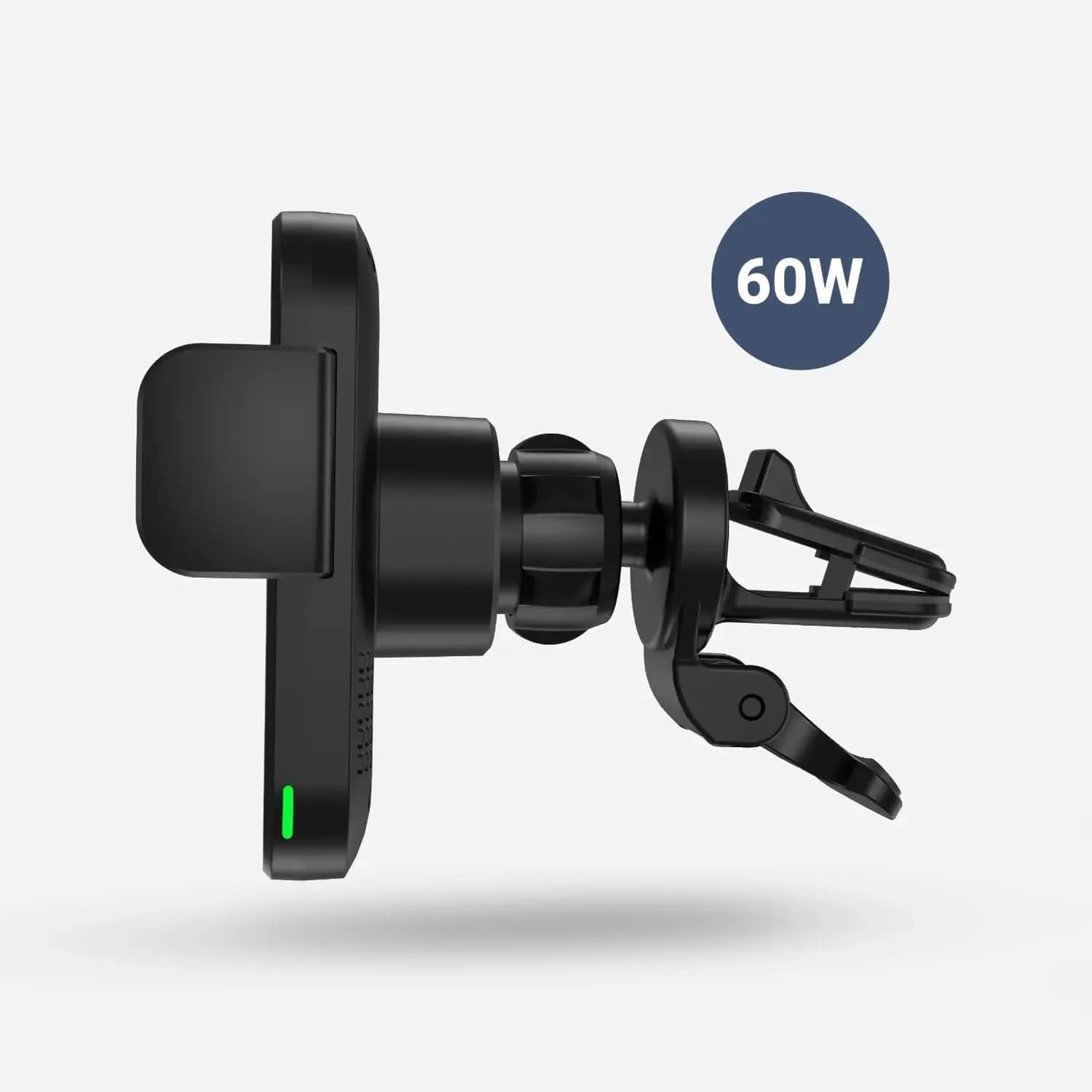 Powerology Wireless MagSafe Mount - 15W Fast Charge, Black 3
