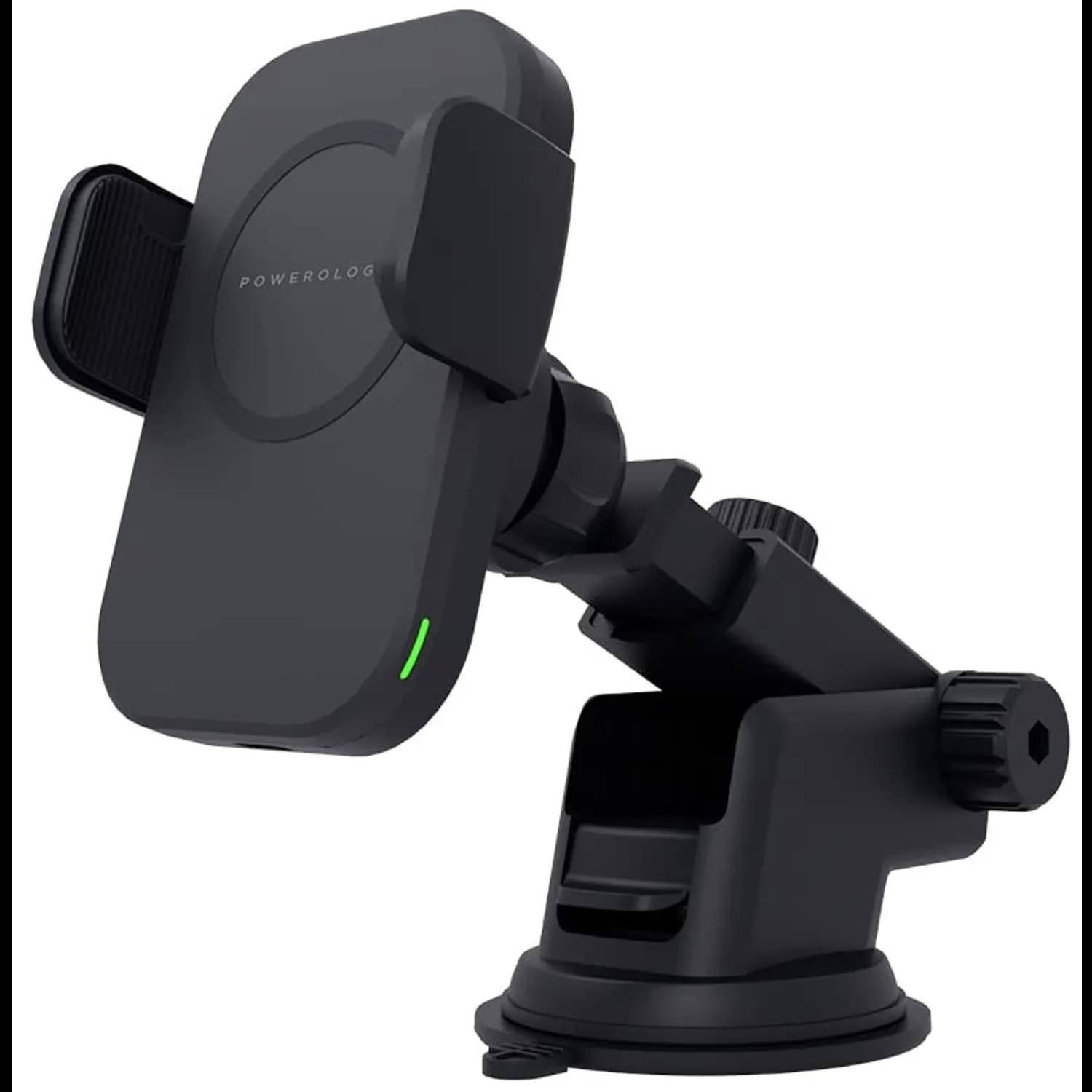 Powerology Wireless MagSafe Mount - 15W Fast Charge, Black 1
