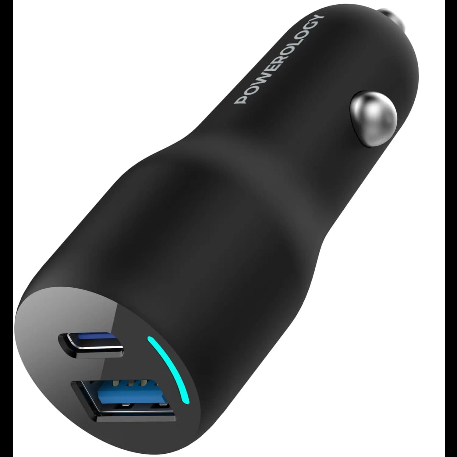 Powerology Dual Port Charger - 35W PD/QC3.0, Black 1