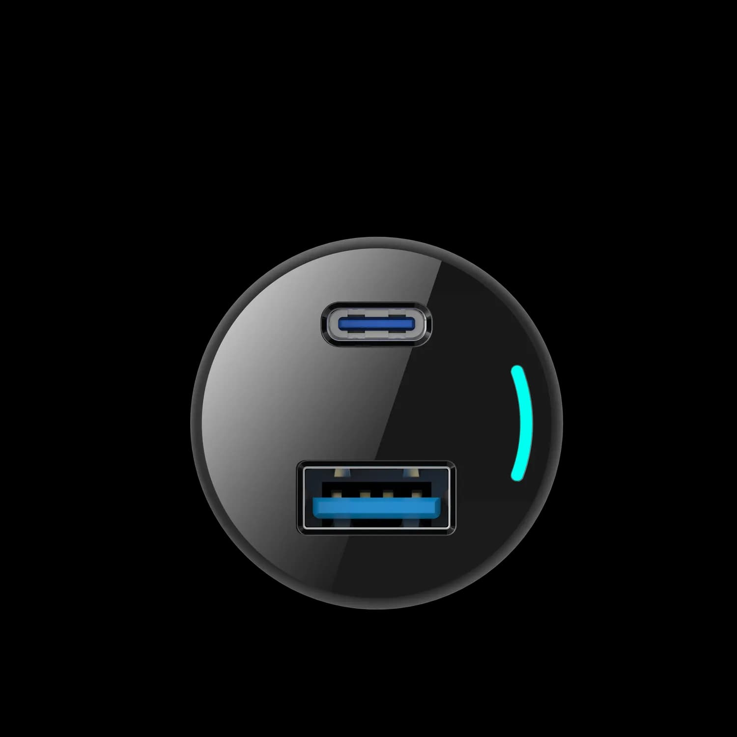 Powerology Car Charger - 83W Dual Port, Black 5