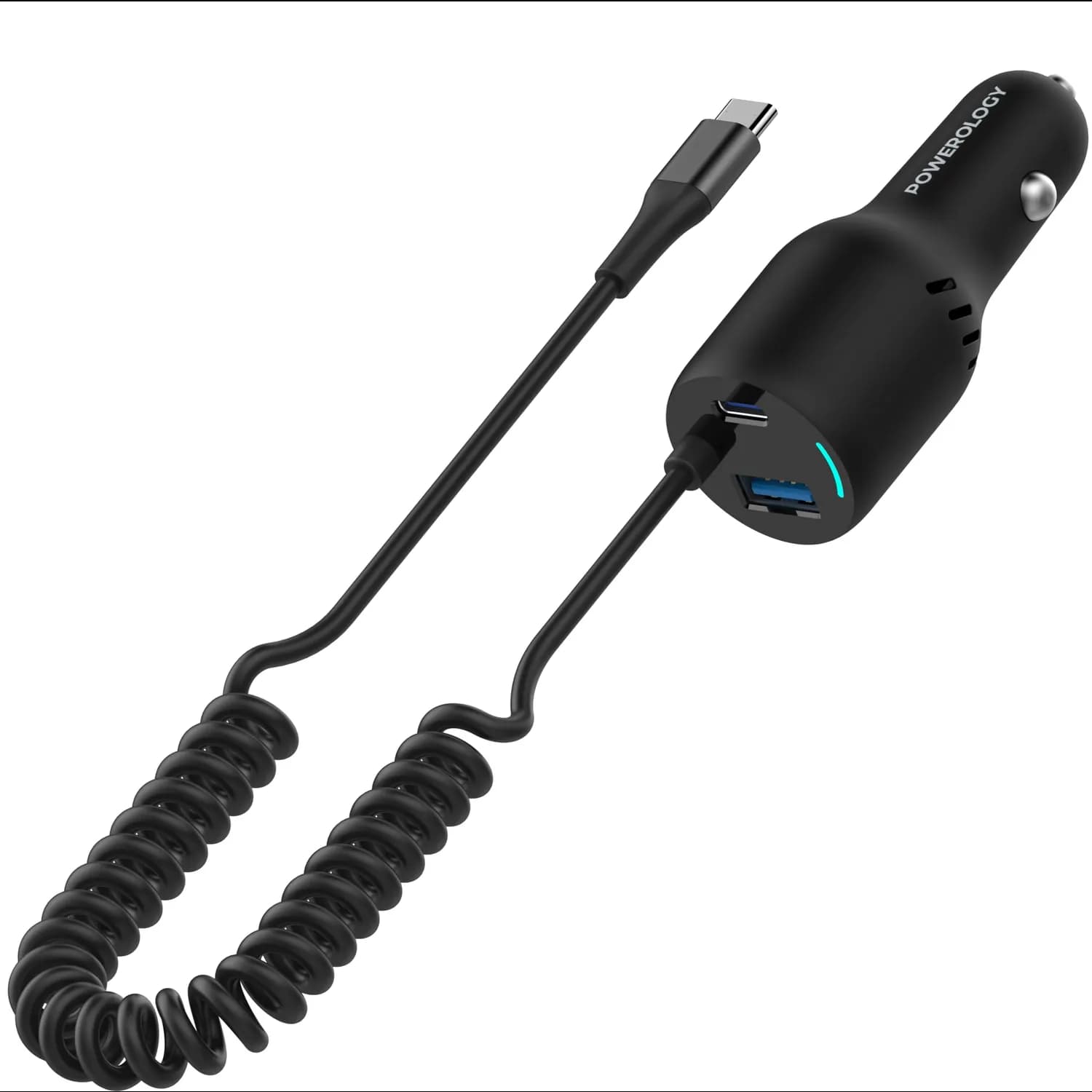 Powerology Dual Port Charger - 100W PD + 18W QC, Black 1