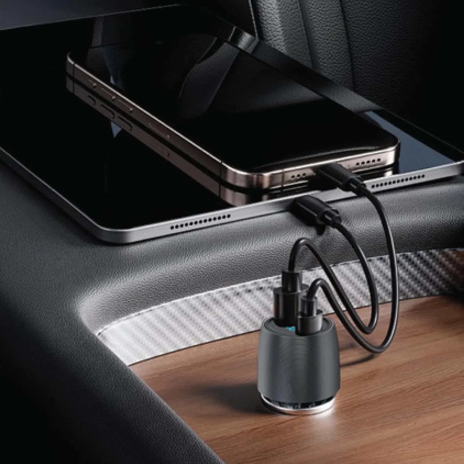 Powerology Car Charger Velox - 83W Dual-Port, PD 65W & QC 18W 2