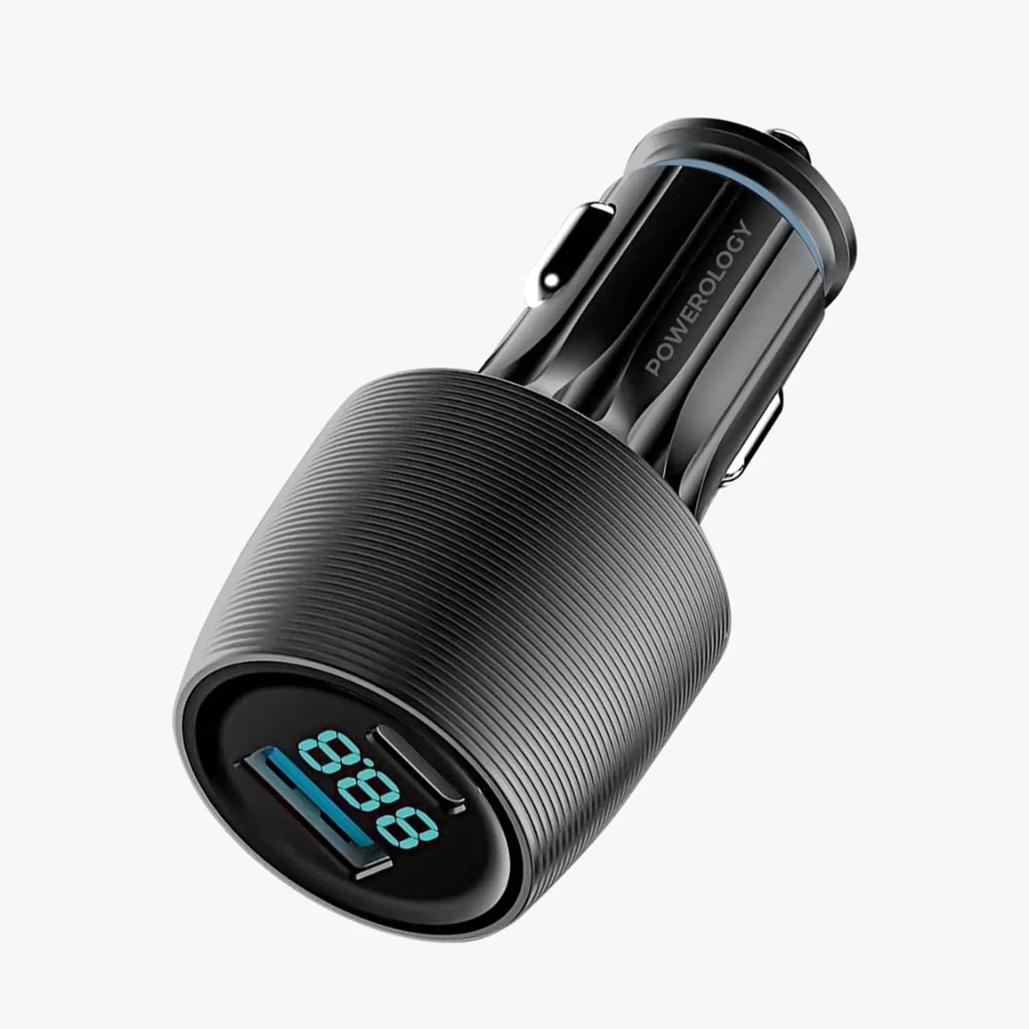 Powerology Car Charger Velox - 83W Dual-Port, PD 65W & QC 18W 5