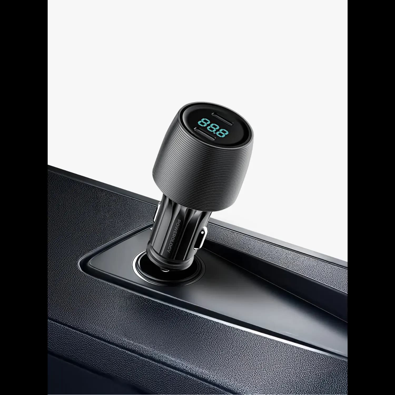 Powerology Car Charger Velox - 66W Dual-Port, Black 5