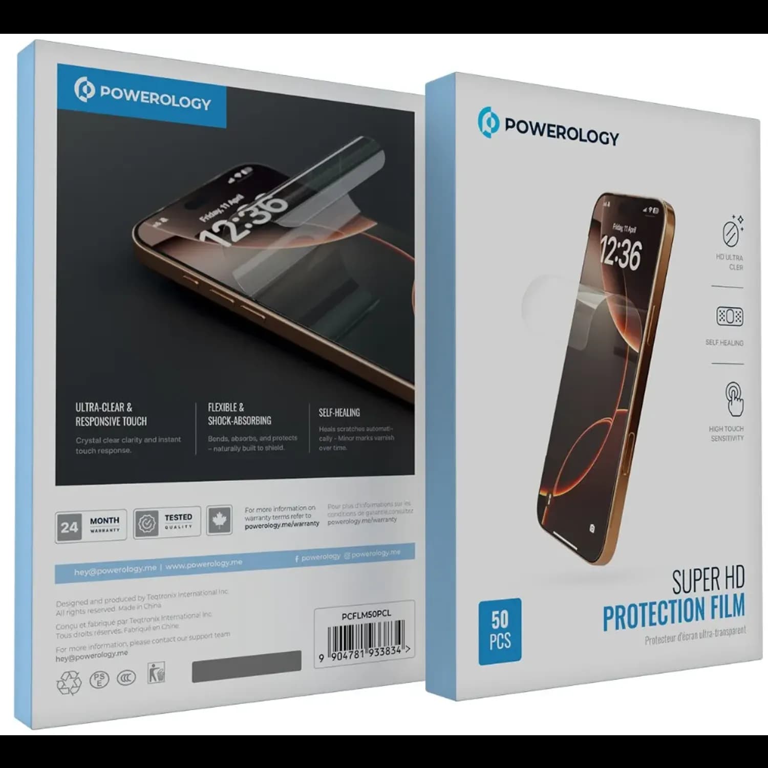 Powerology Protection Film - Super HD, Clear 3