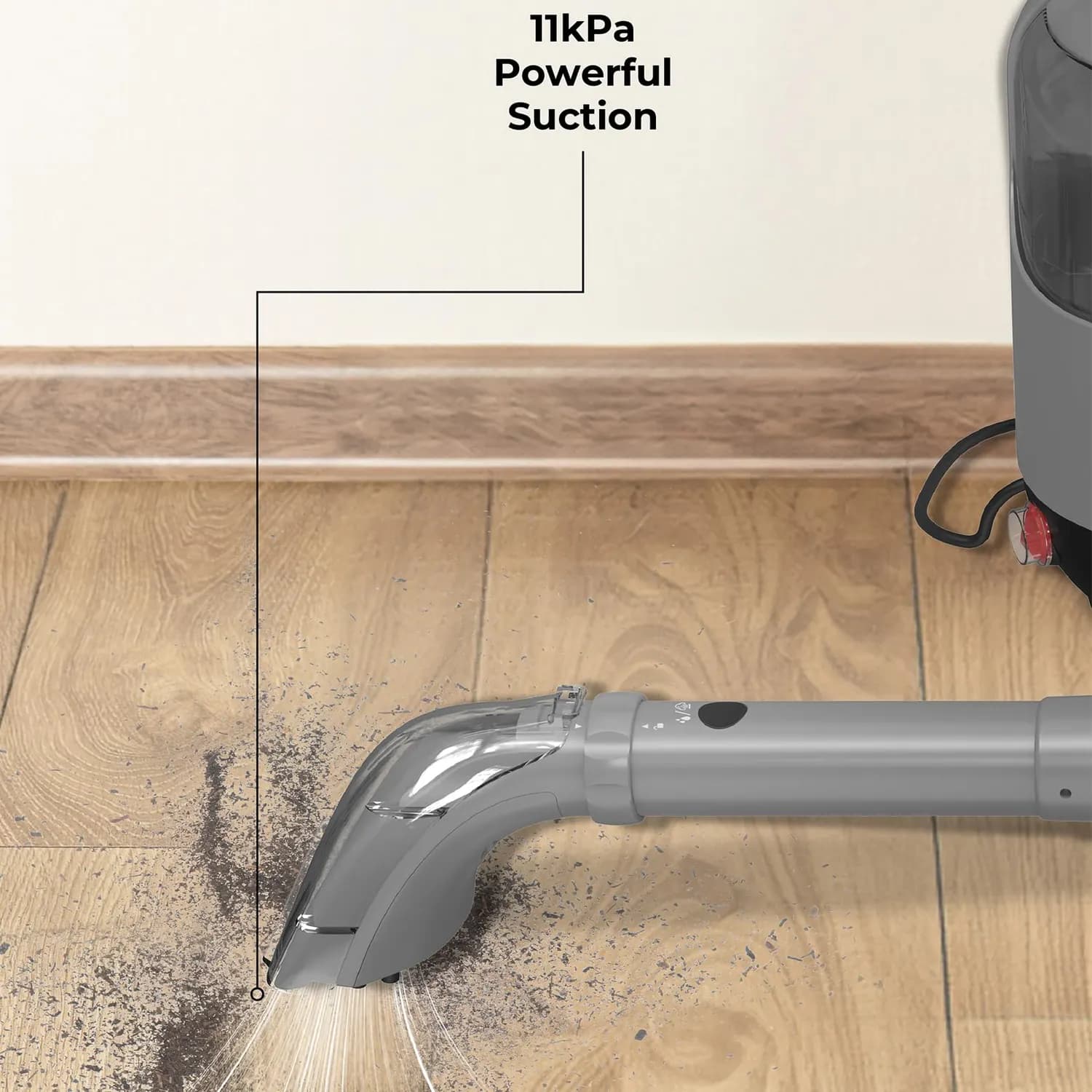 Powerology Deep Cleaner - 1200W, Hot Water & Steam, Grey 3