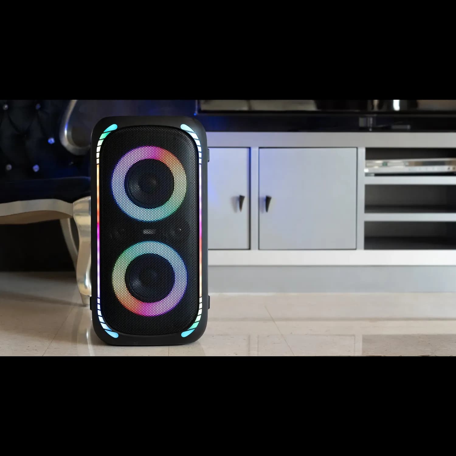 Porodo Soundtec Bash X Party Speaker with Trolley, - Black 4