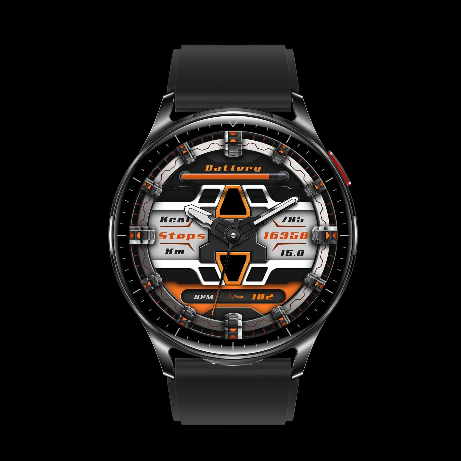 Porodo Smartwatch Pulse with Earbuds - Black 4