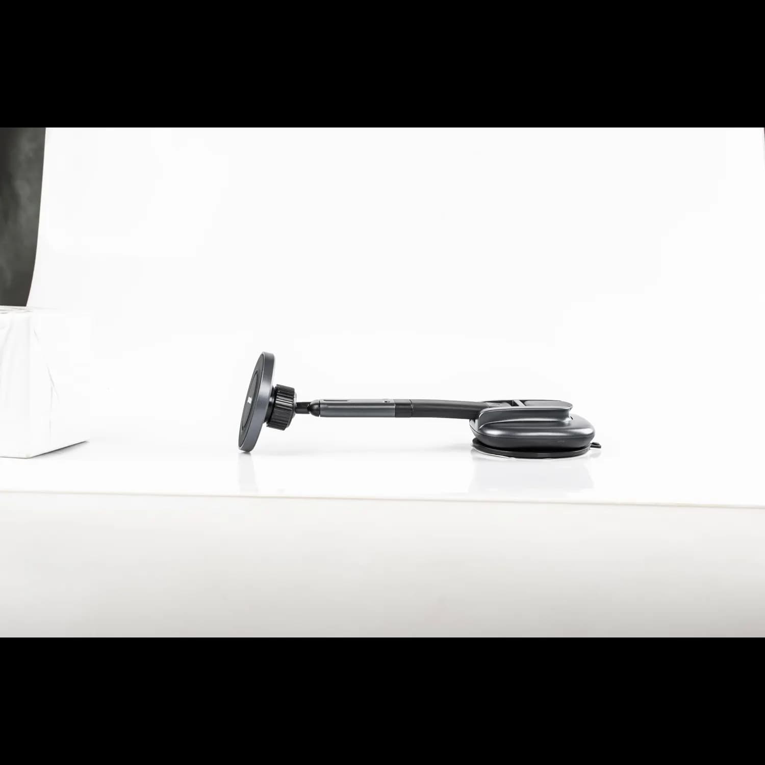 Porodo Magnetic Phone Dash Mount - Flexible Arm, Black 5