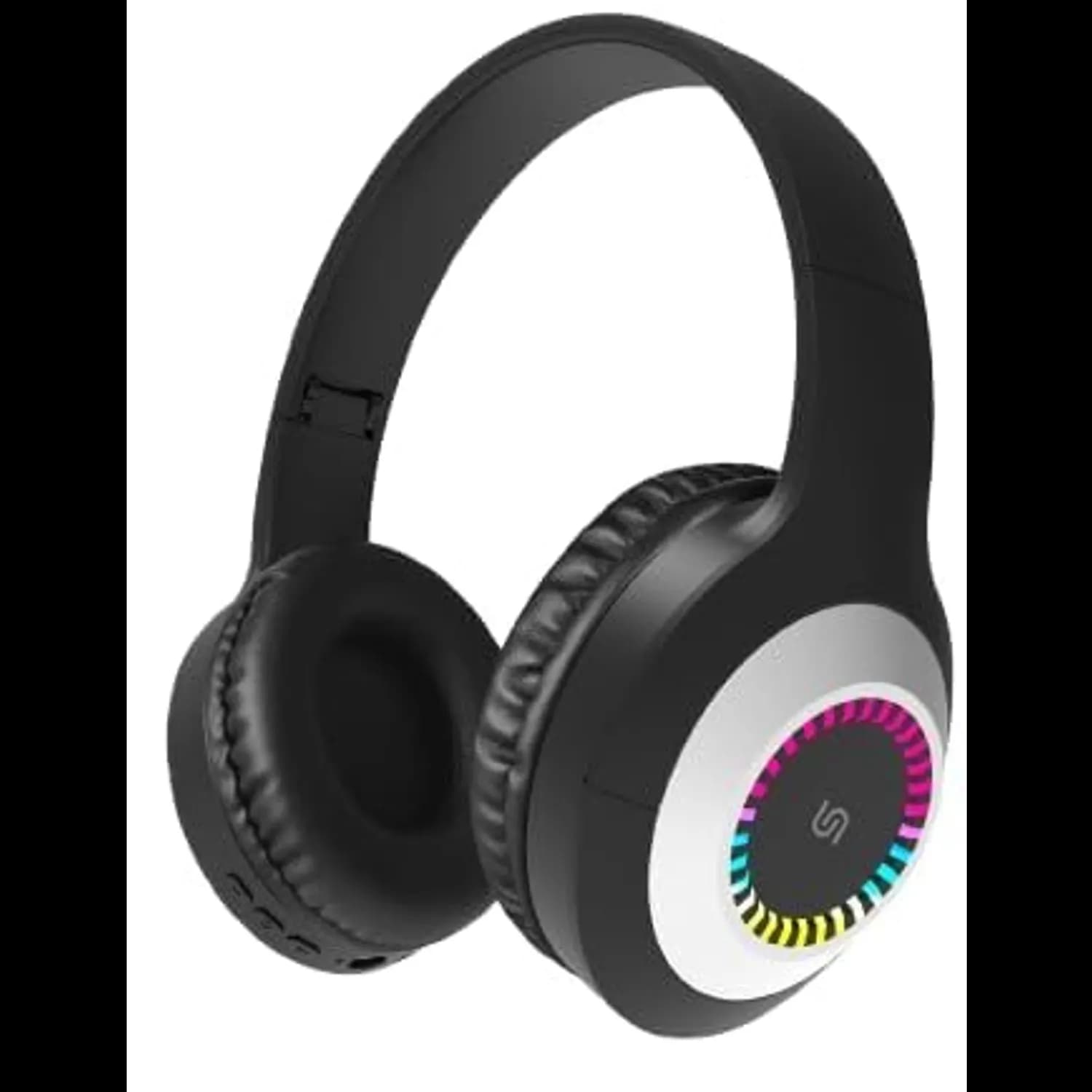 Porodo Wireless Over-Ear Headphones Soundtec RADIANT - LED Lights, Black 2